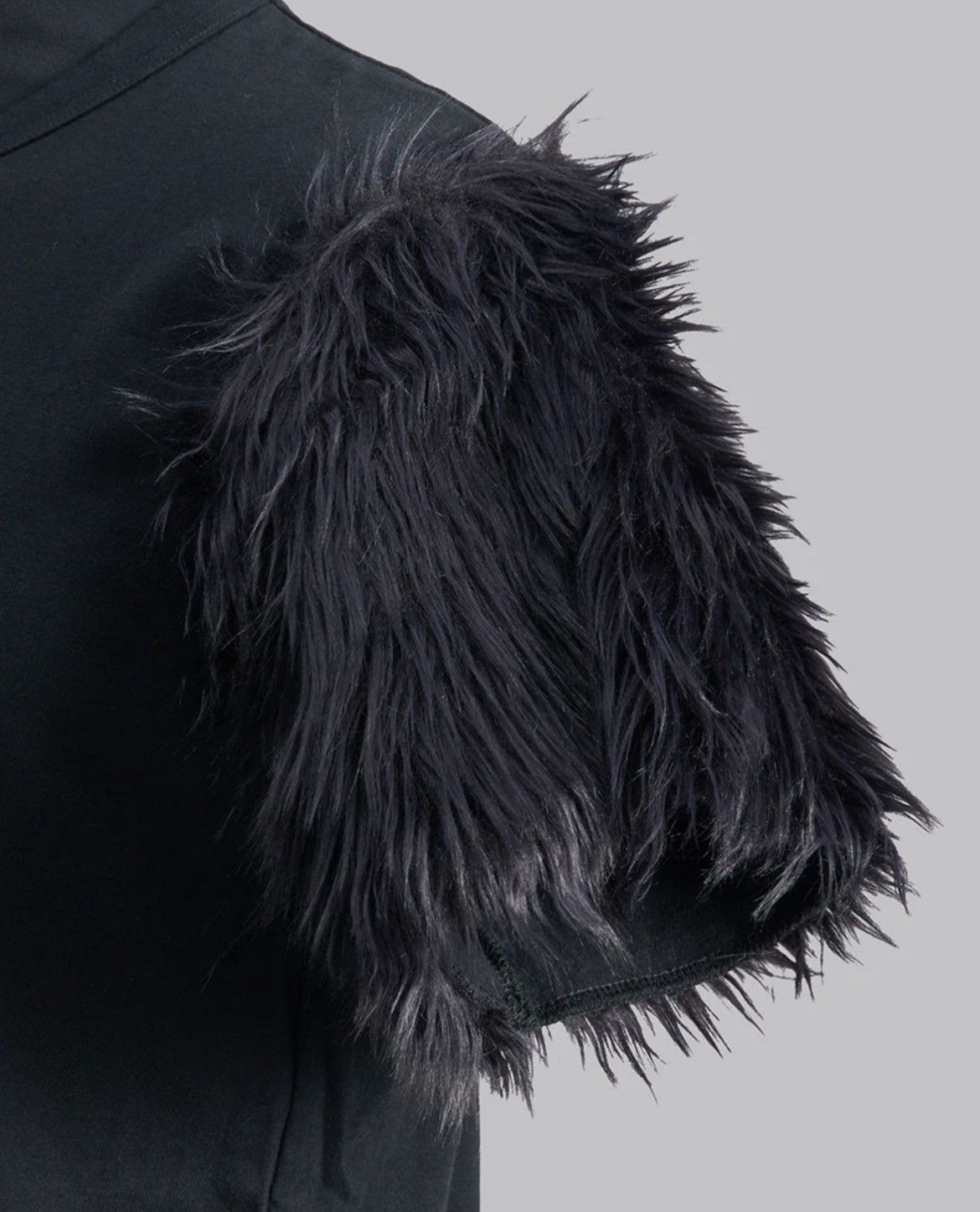Comme des Garcons Homme Plus FAUX FUR SLEEVES TEE Size US L / EU 52-54 / 3 - 5 Thumbnail