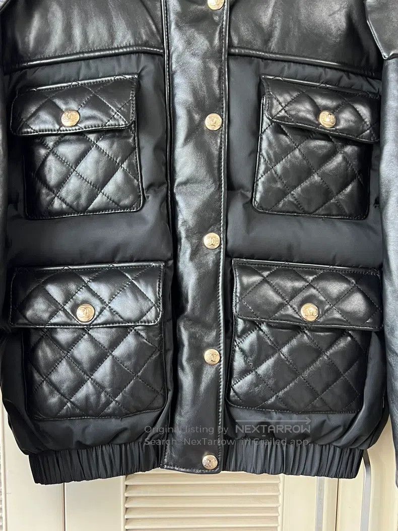 Chanel Chanel 22N Ski Series Leather Down Jacket Size XS / US 0-2 / IT 36-38 - 4 Thumbnail