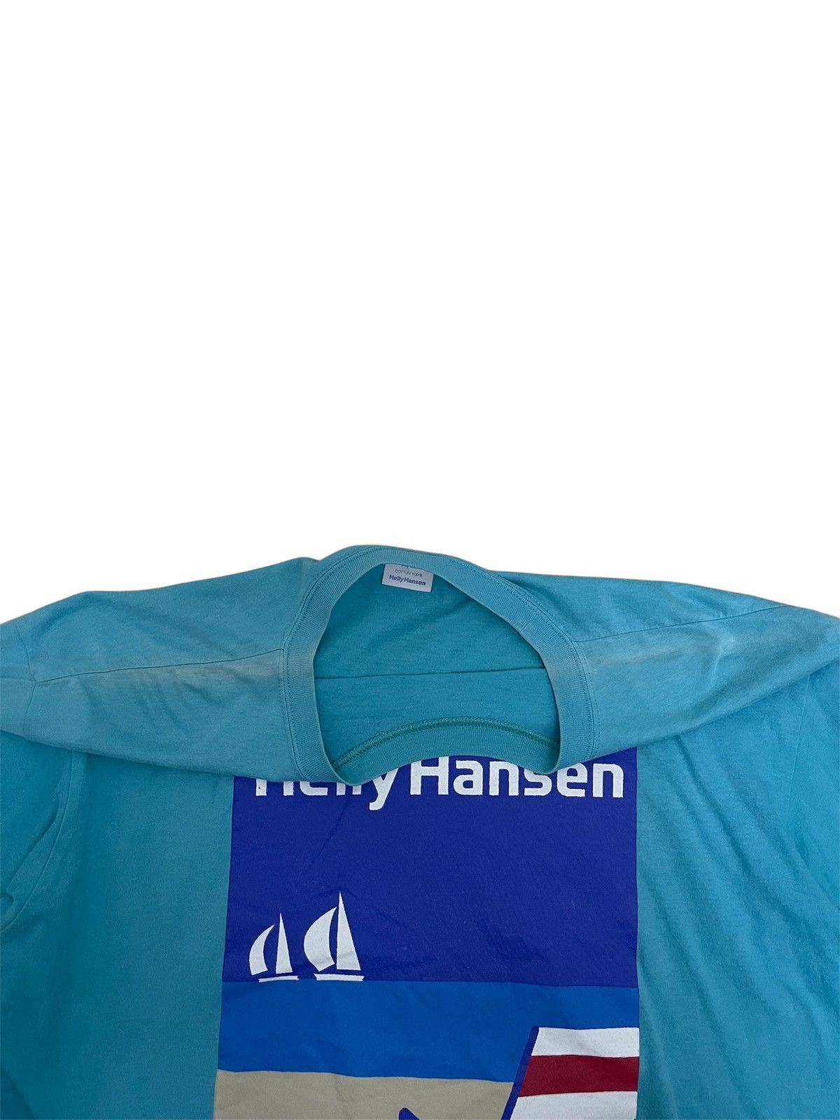 Helly Hansen Vintage 80s Helly Hansen Shoreline Graphic Tee Size US L / EU 52-54 / 3 - 6 Thumbnail