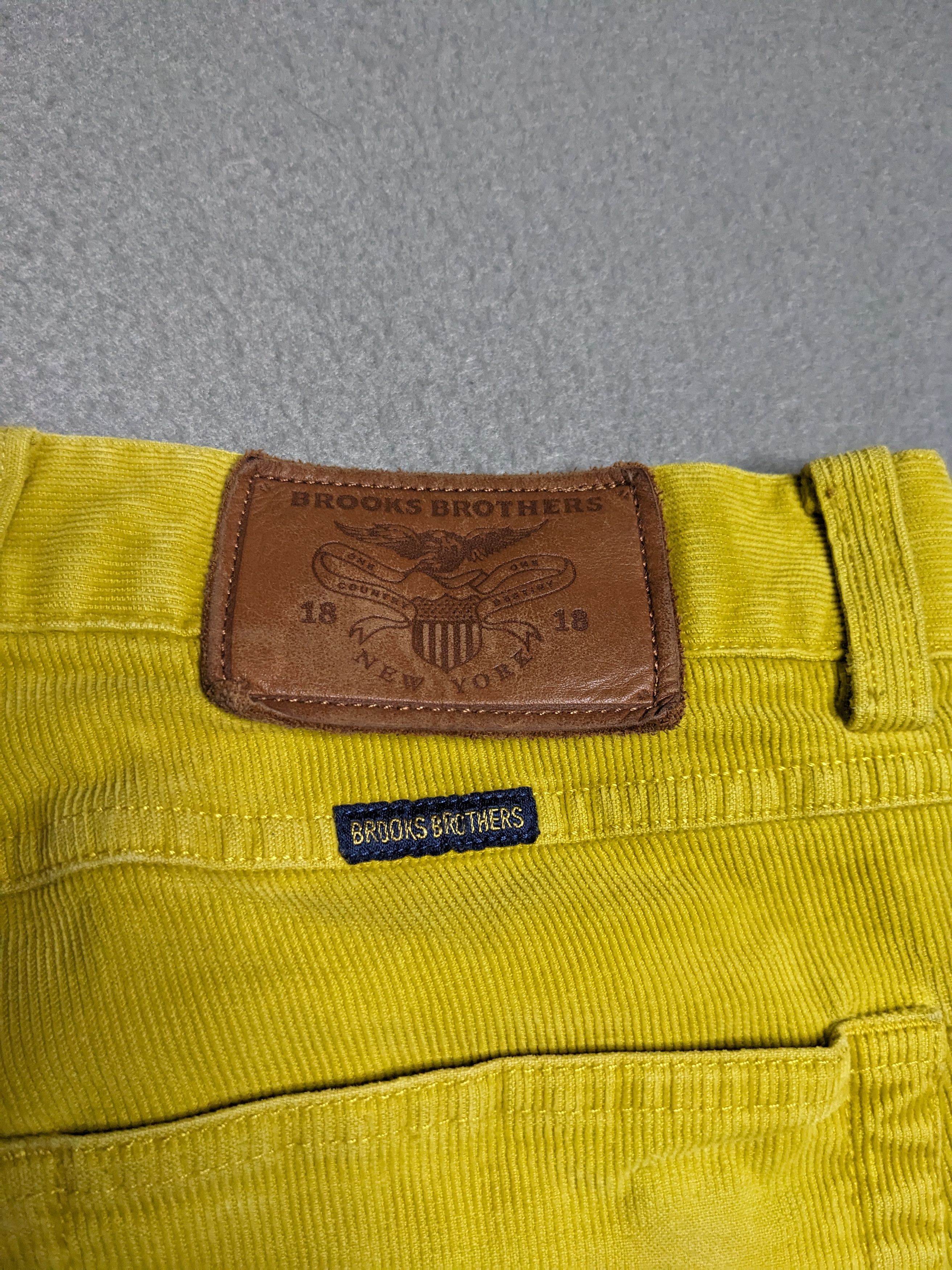 Brooks Brothers Brooks Brothers Mens Corduroy Pants 34x29 Mustard Straight Size US 34 / EU 50 - 10 Thumbnail
