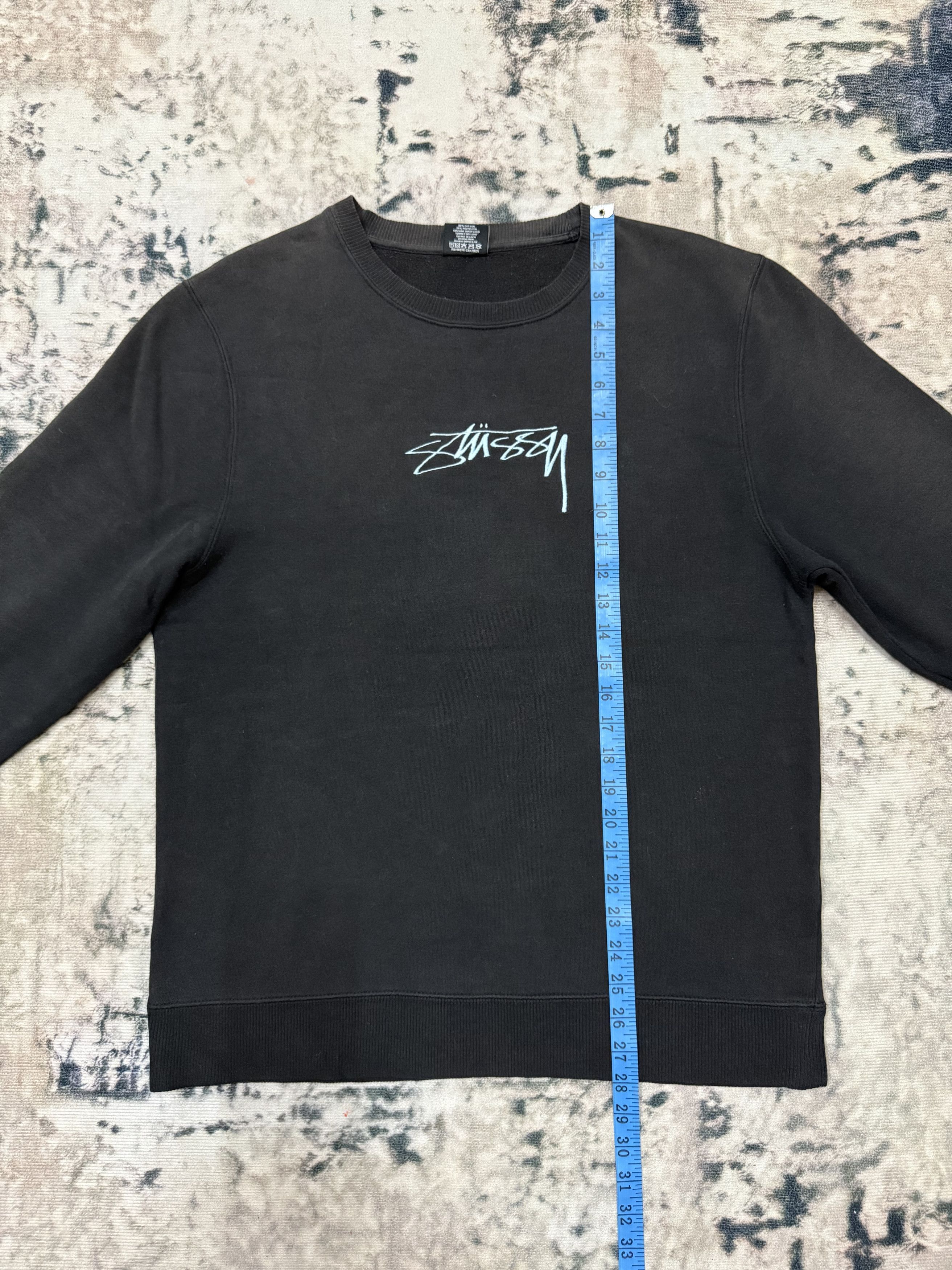 Japanese Brand × Stussy Stussy Embroidered Center Logo Sweatshirt Size US M / EU 48-50 / 2 - 14 Thumbnail
