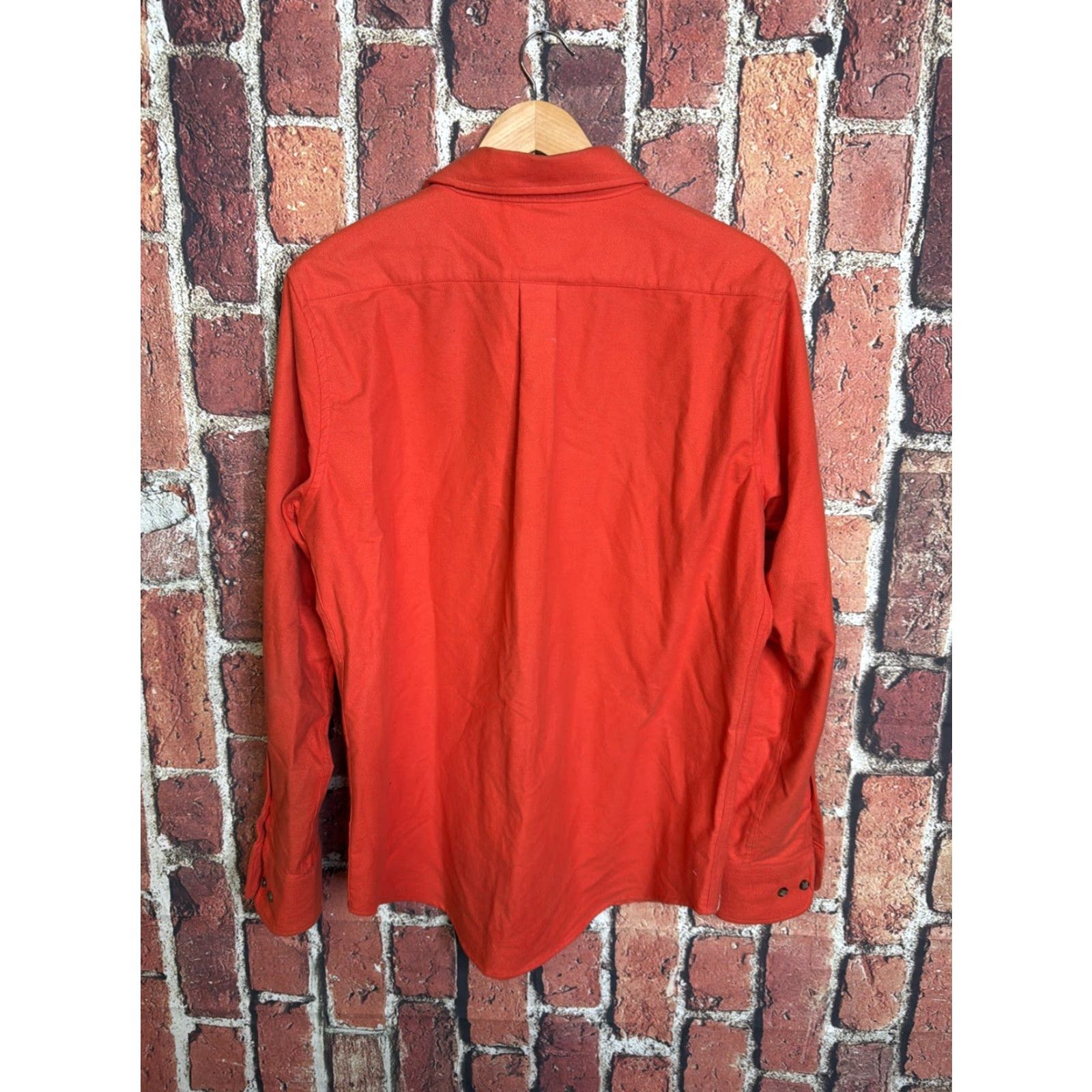Vintage Criquet Shirt Mens Medium Orange Long Sleeve Button Down Casual Pocket Solid Size US M / EU 48-50 / 2 - 3 Thumbnail