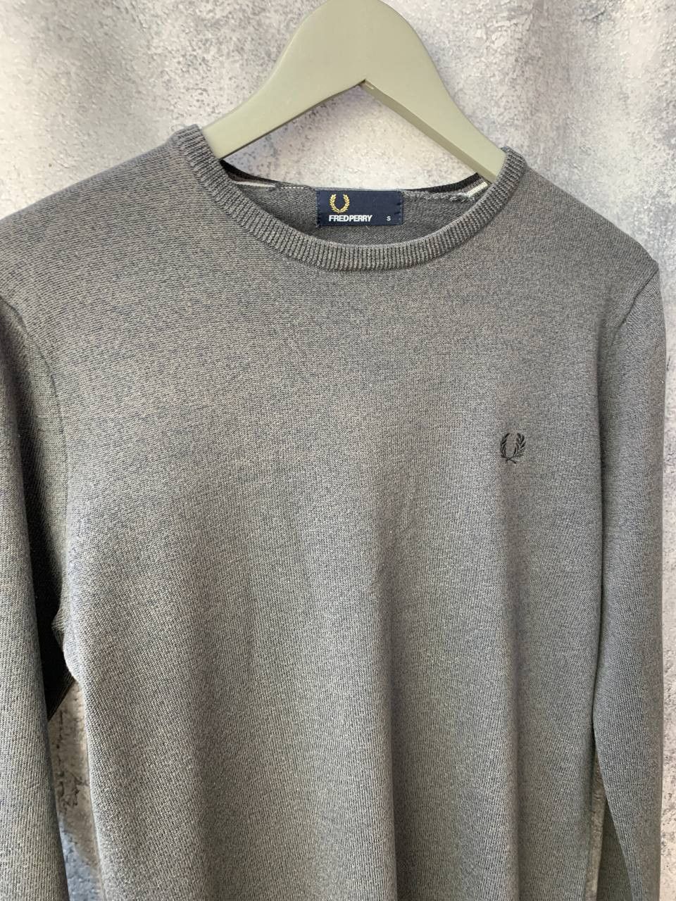 Fred Perry Fred Perry Gray Crew Neck Merino Wool Sweater Sweatshirt Size US S / EU 44-46 / 1 - 3 Thumbnail