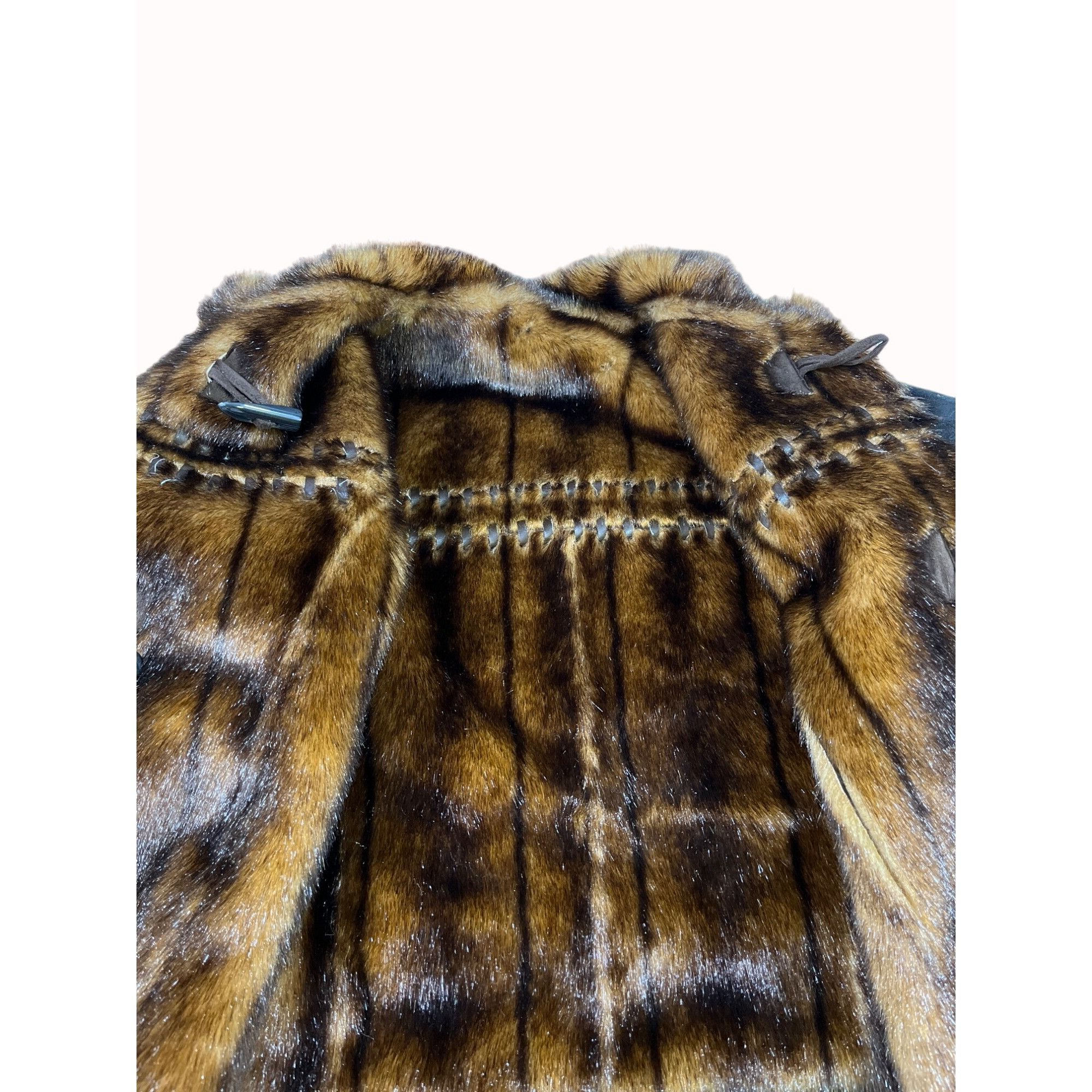 Other Vintage Women's Brown Faux Fur Reversible Coat Size L SKU 57 Size L / US 10 / IT 46 - 3 Thumbnail