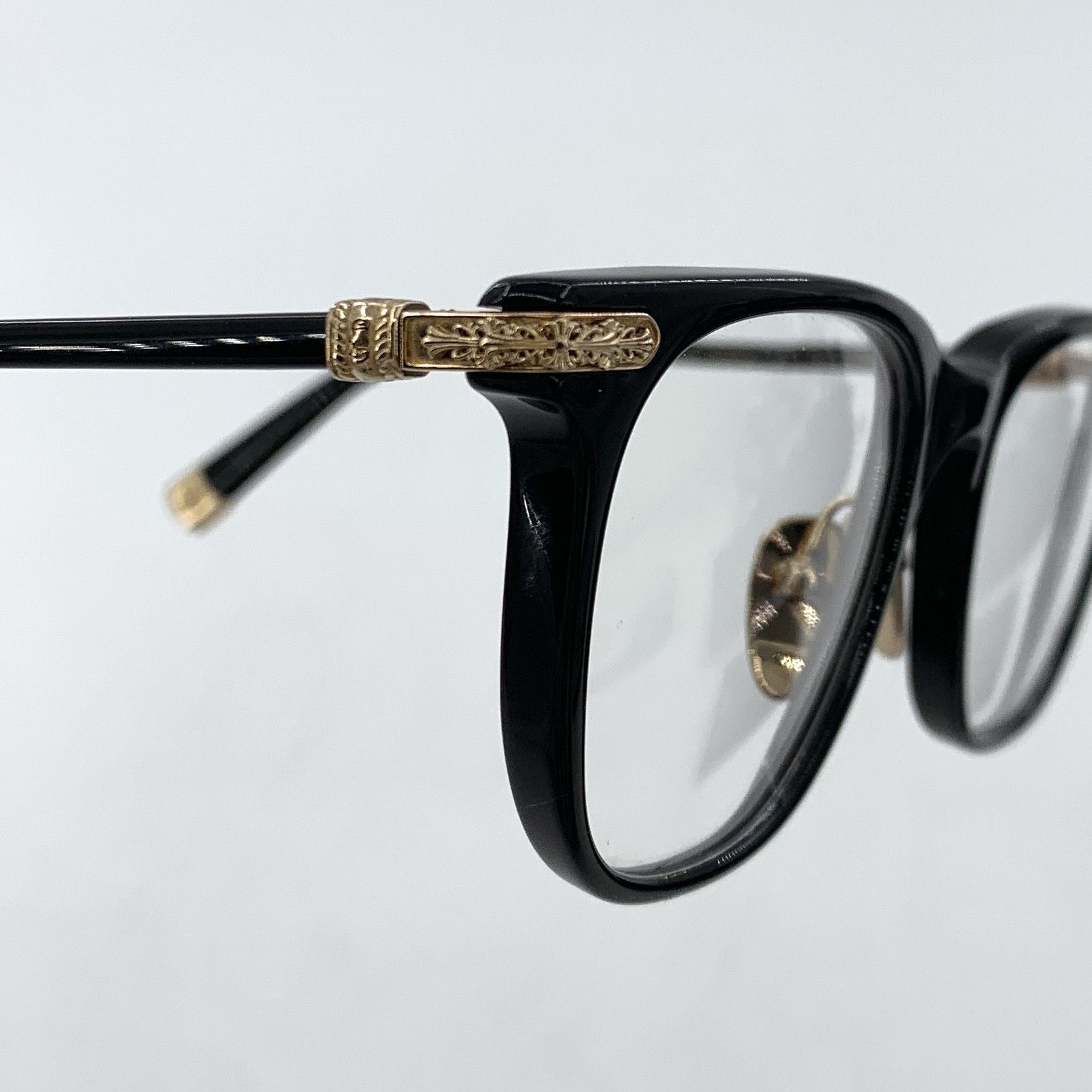 Chrome Hearts Chrome Hearts Optical Frame Cross Engraved Black Size ONE SIZE - 5 Thumbnail