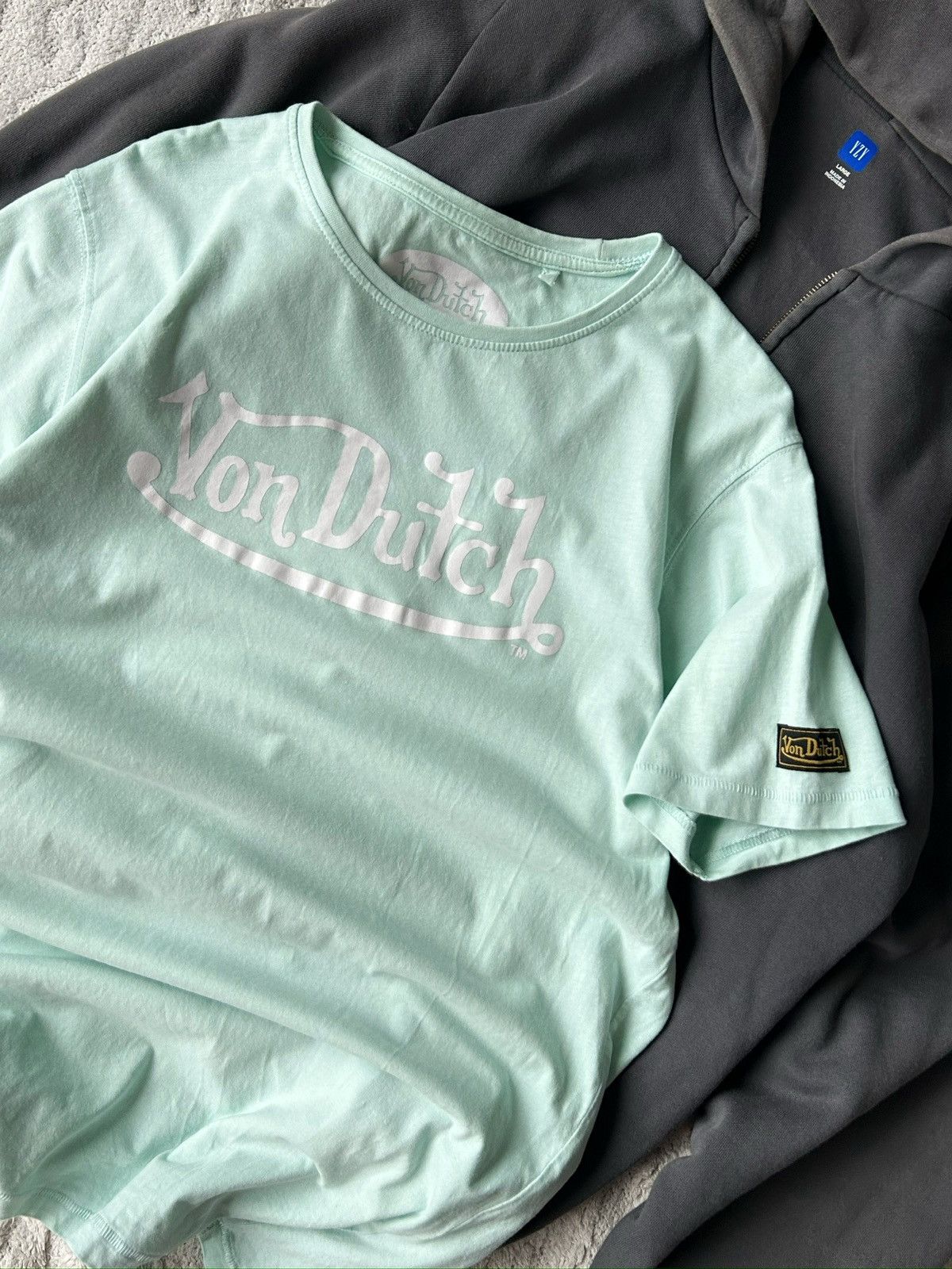 Von Dutch Vintage tee shirt von dutch big logo green woman’s Xlarge Size XL / US 12-14 / IT 48-50 - 8 Thumbnail