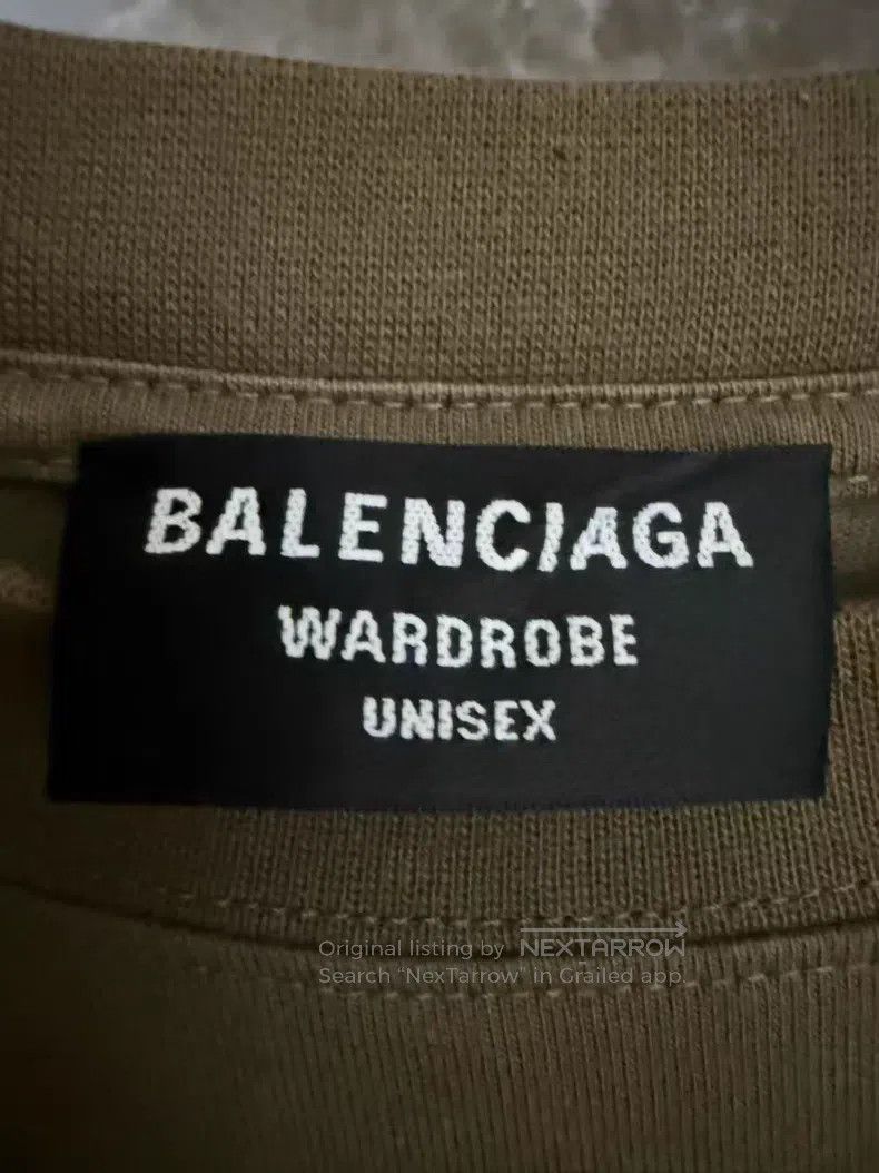 Balenciaga Balenciaga Olive Green Coke Embroidered Short Sleeve Size US S / EU 44-46 / 1 - 3 Thumbnail