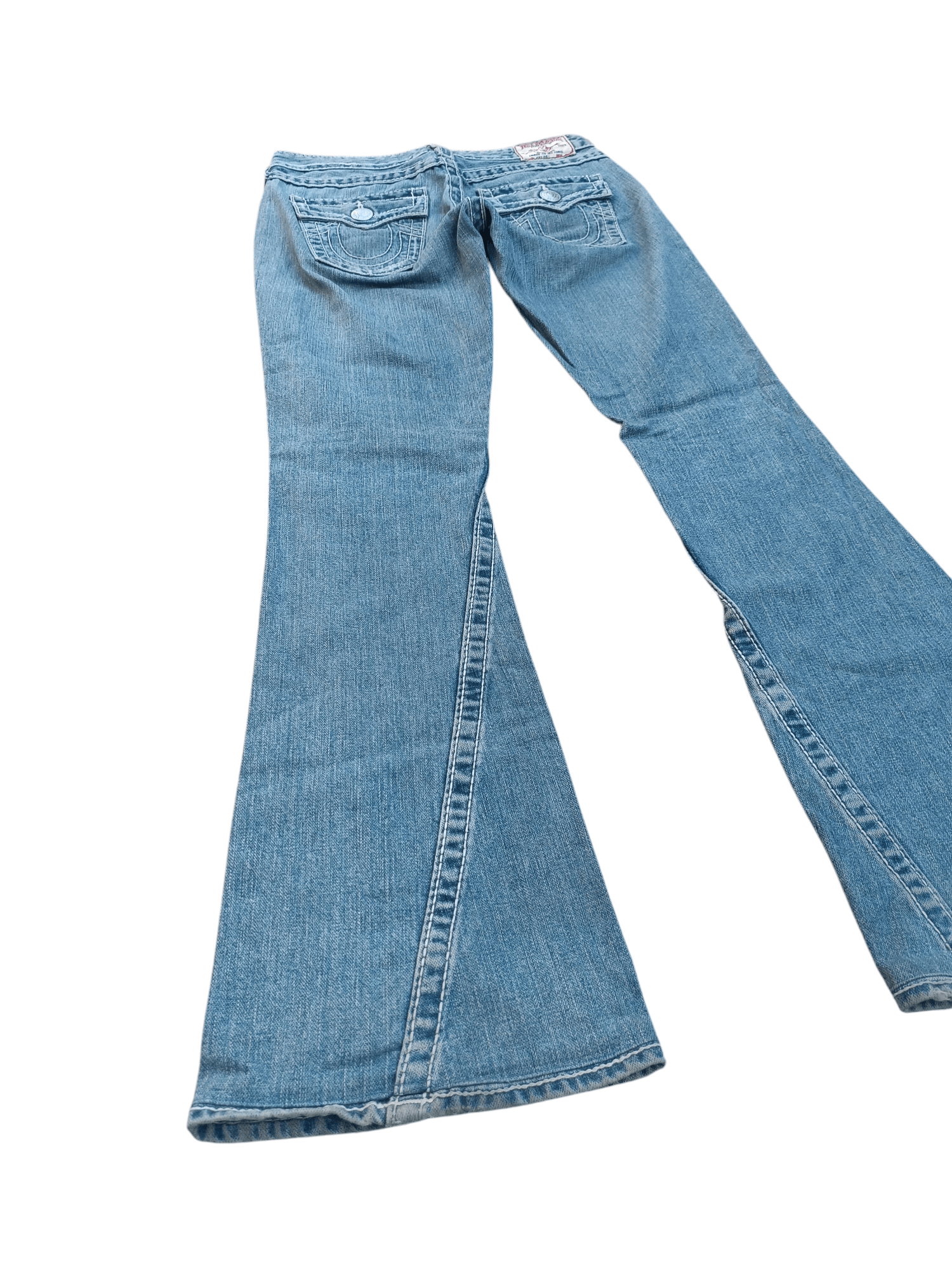 American Apparel × True Religion FLARED 💥 TRUE RELIGION DISTRESSED JOEY BIG T DENIM TR13 Size 27" / US 4 / IT 40 - 6 Thumbnail