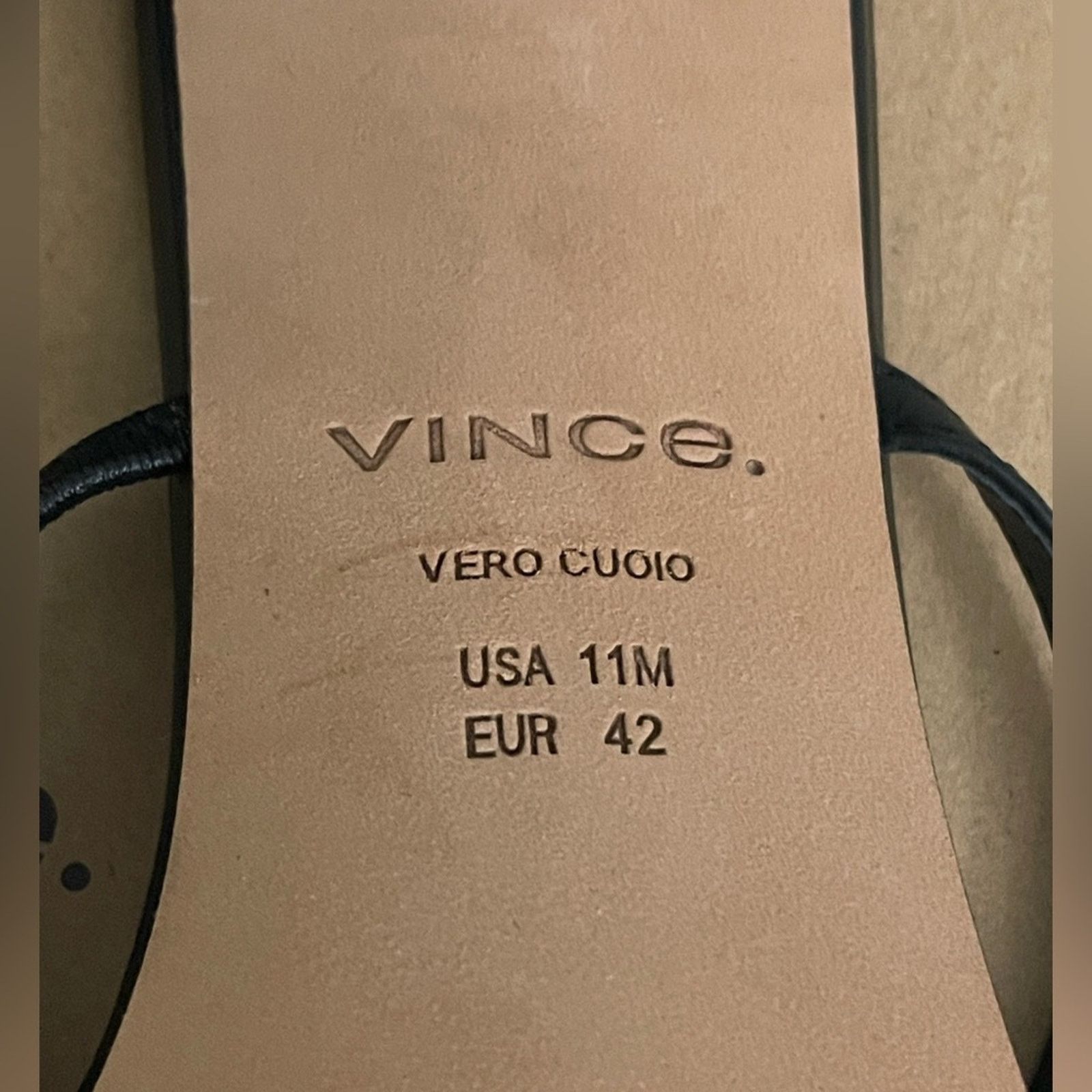Vince Vince Ona Sandals Womens Size 11M Black Leather Size US 11 / IT 41 - 6 Thumbnail