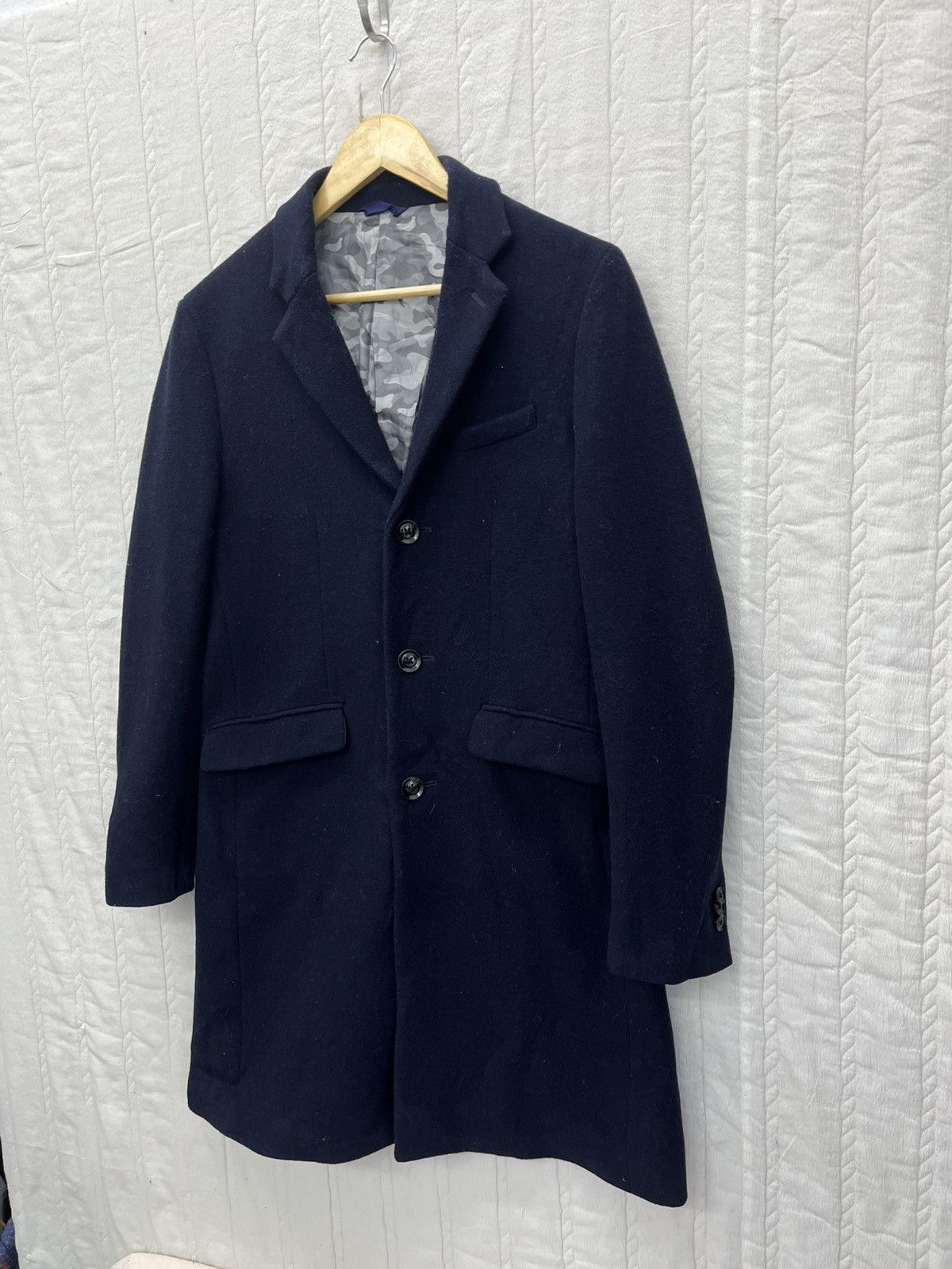 ABAHOUSE × Designer × Japanese Brand STEALS🔥ABAHOUSE WOOL LONG JACKET Size US S / EU 44-46 / 1 - 3 Thumbnail
