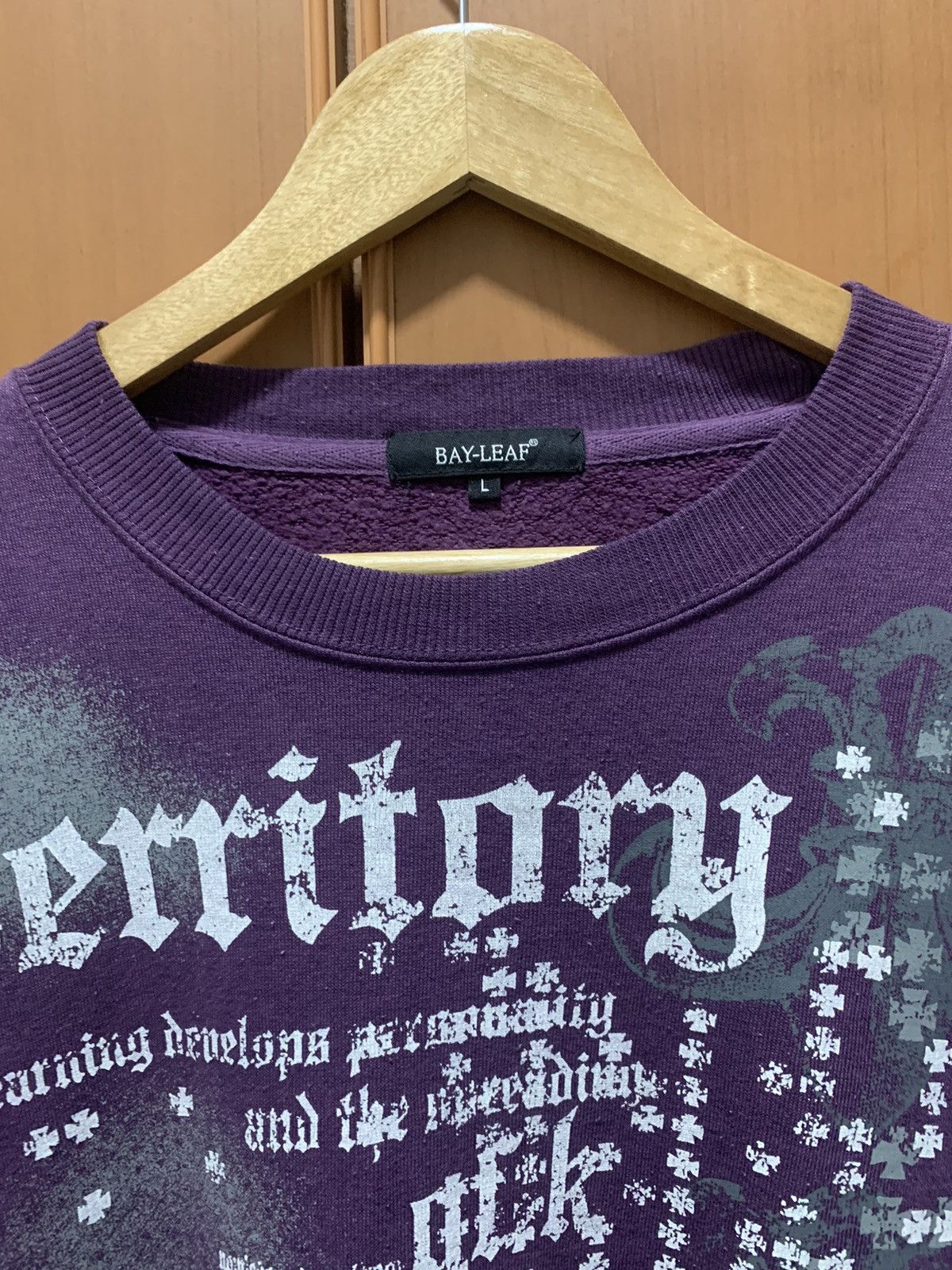 Japanese Brand Japanese Brand Bay-Leaf Cross Wild Poems Punk Sweatshirt Size US L / EU 52-54 / 3 - 2 Thumbnail