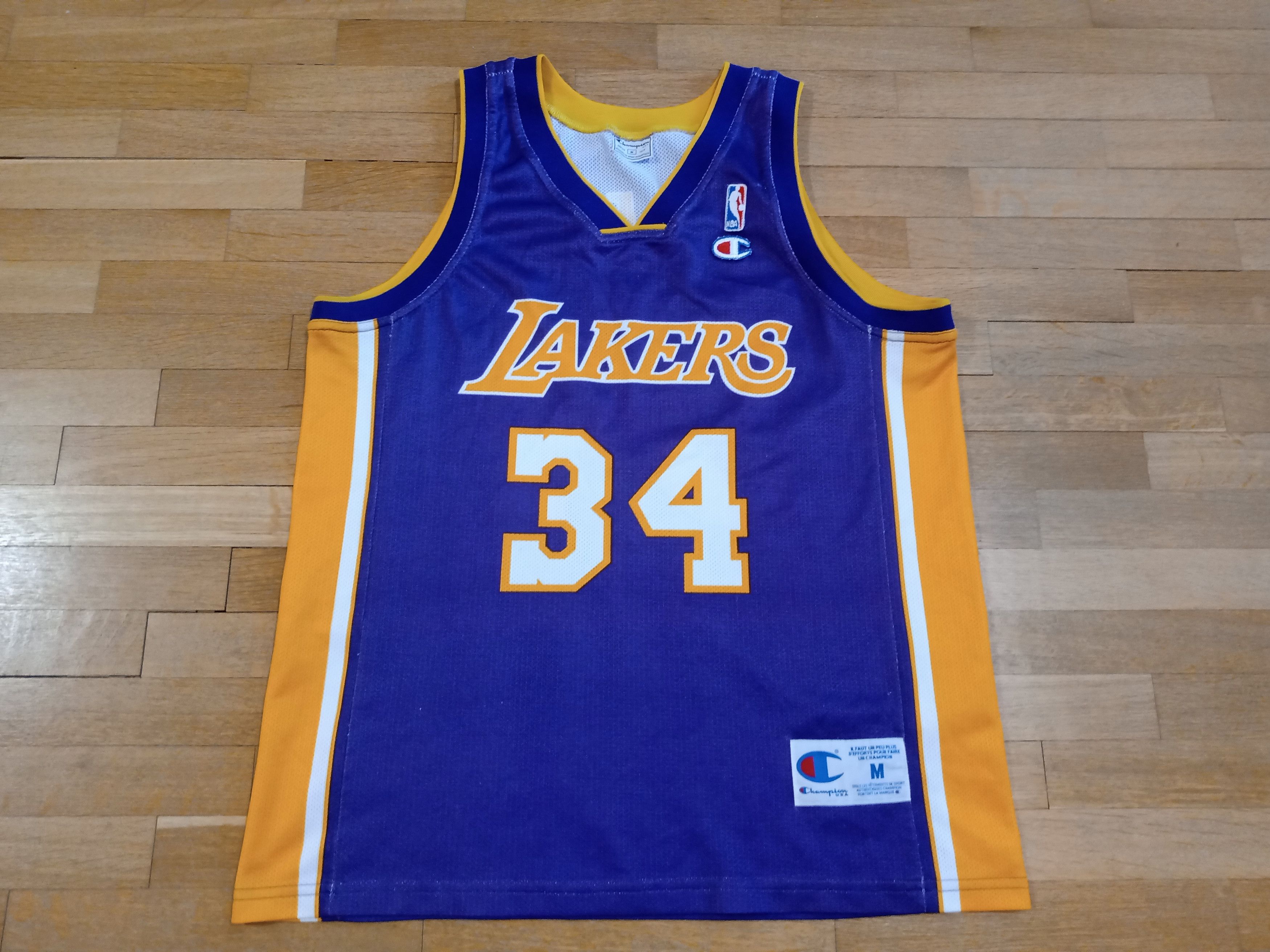 Champion × NBA × Vintage Lakers Shaquille O'Neal Champion NBA Jersey Vintage PURPLE Size US M / EU 48-50 / 2 - 1 Thumbnail