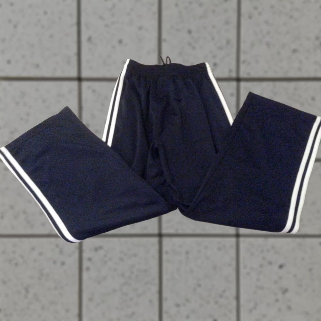Adidas Mens adidas Pants Small S Navy Blue Athletic Gym Workout 22x28 Size US 29 - 1 Thumbnail