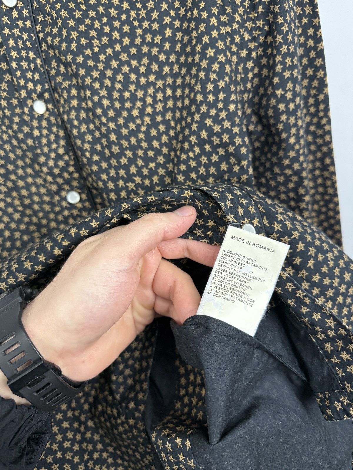 Jean Paul Gaultier 🇫🇷 Vintage 90s Jean Paul Gaultier Star Print Archive Shirt Size US M / EU 48-50 / 2 - 8 Thumbnail