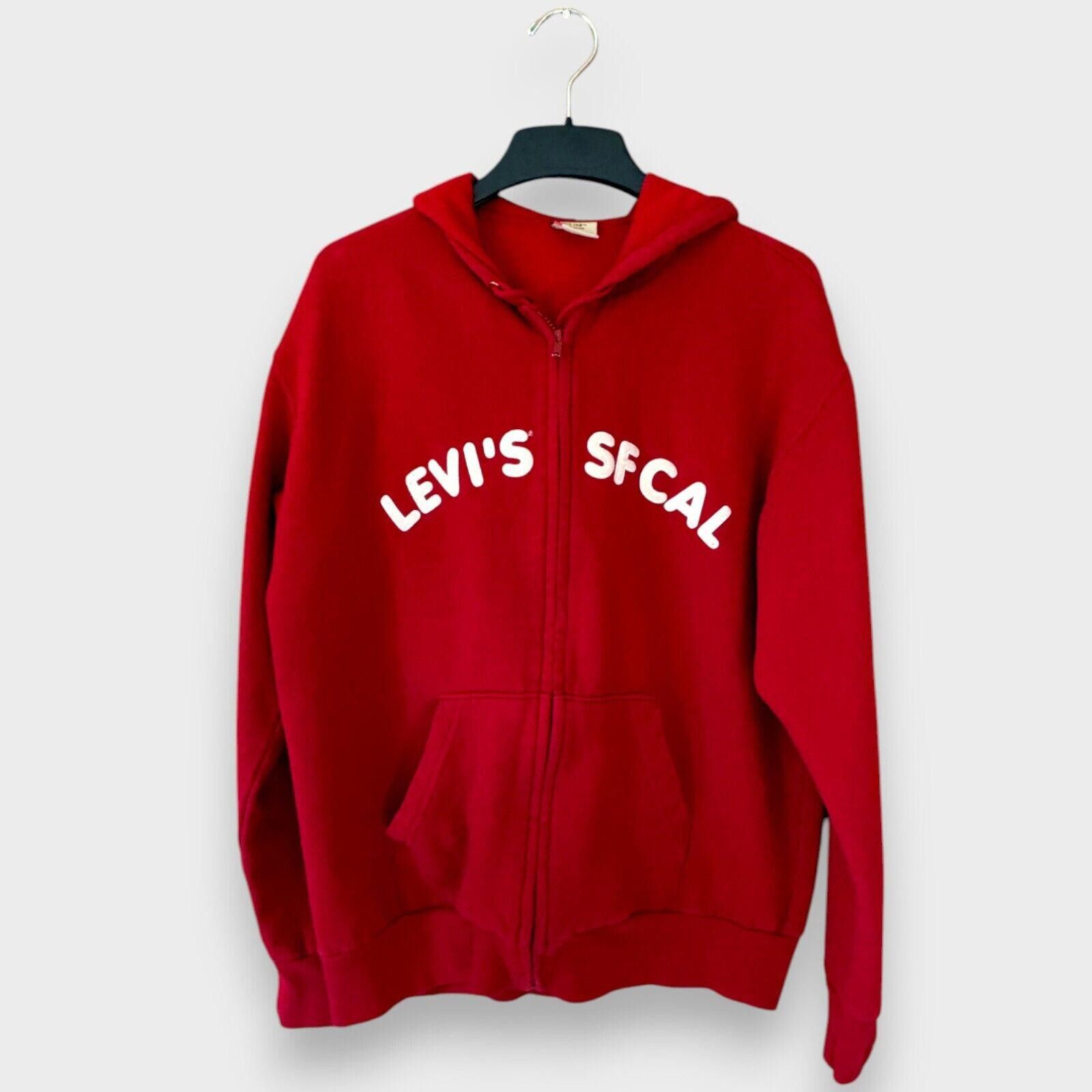 Levi's Y2K Mens Levi Red Tab Zip Up Hoodie SF Cal Size US XL / EU 56 / 4 - 1 Thumbnail