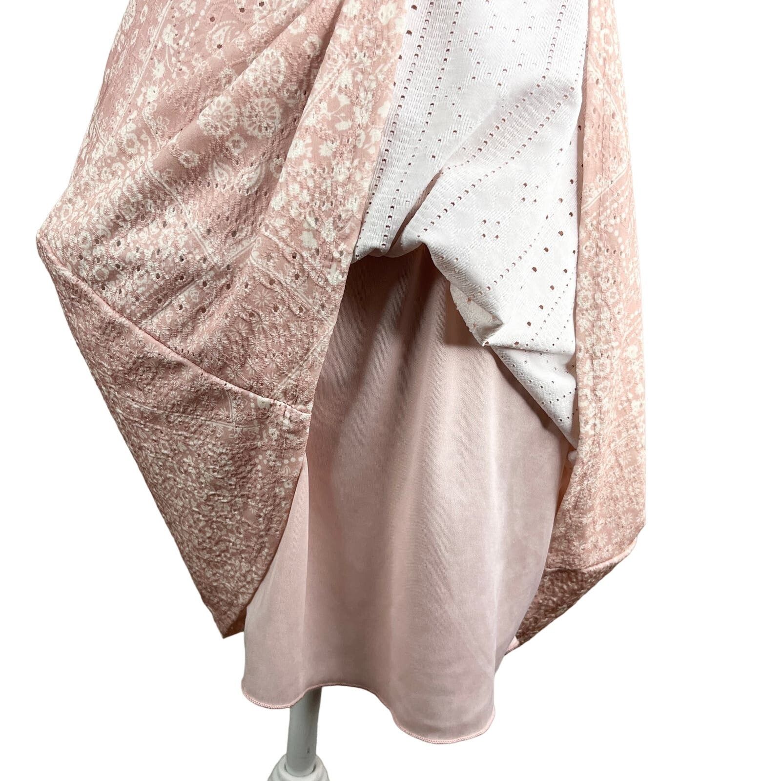 Other Altar'd State Dress M Pink Cream Adjustable Straps Mini Size M / US 6-8 / IT 42-44 - 6 Thumbnail