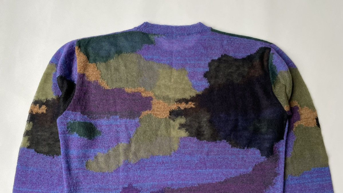 Dries Van Noten Sample Abstract Camo Mohair Sweater Size US L / EU 52-54 / 3 - 15 Thumbnail