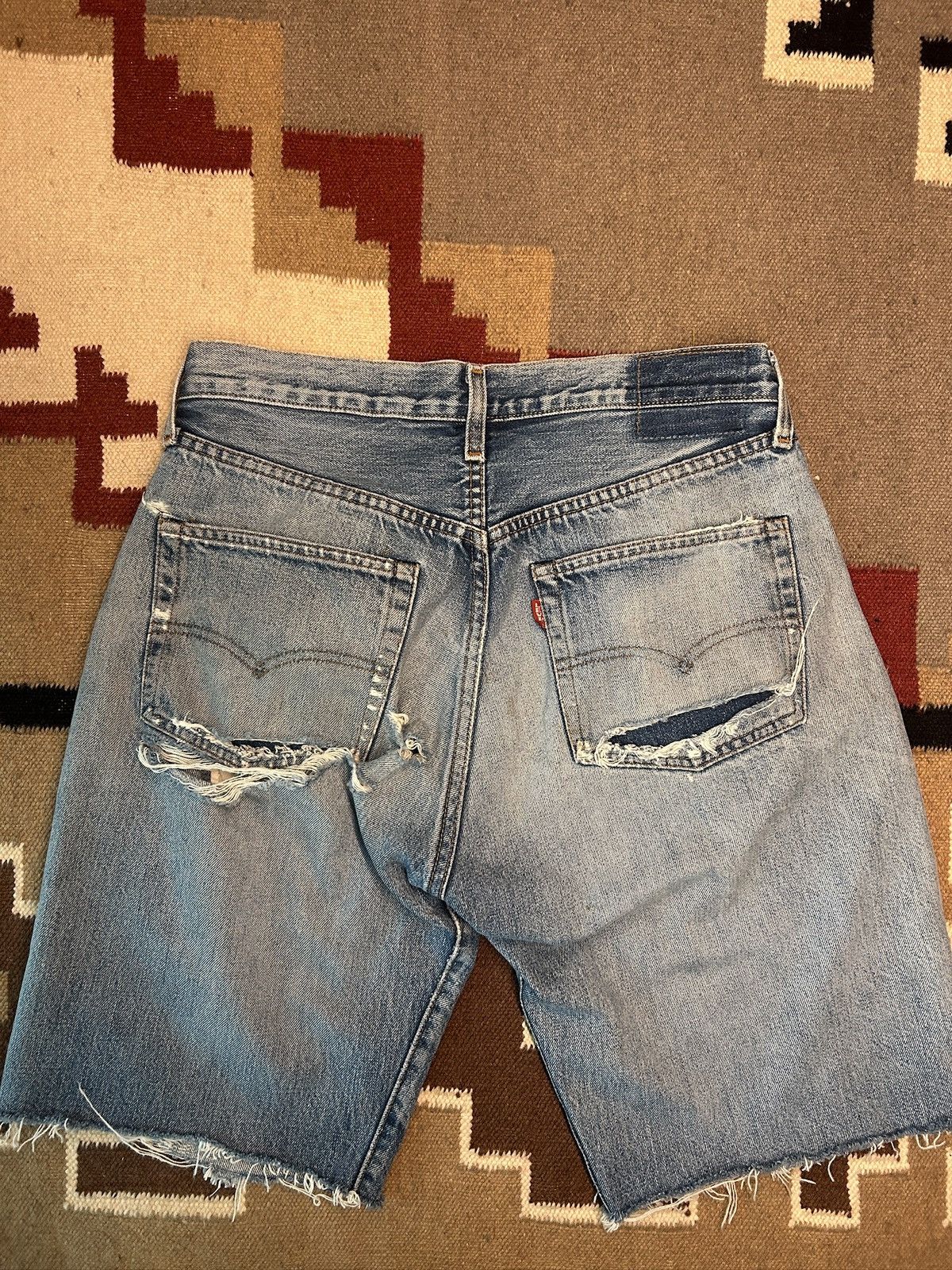Levi's Vintage Clothing Levi’s Vintage Big E Shorts 90s LVC Denim Shorts Size US 30 / EU 46 - 1 Thumbnail