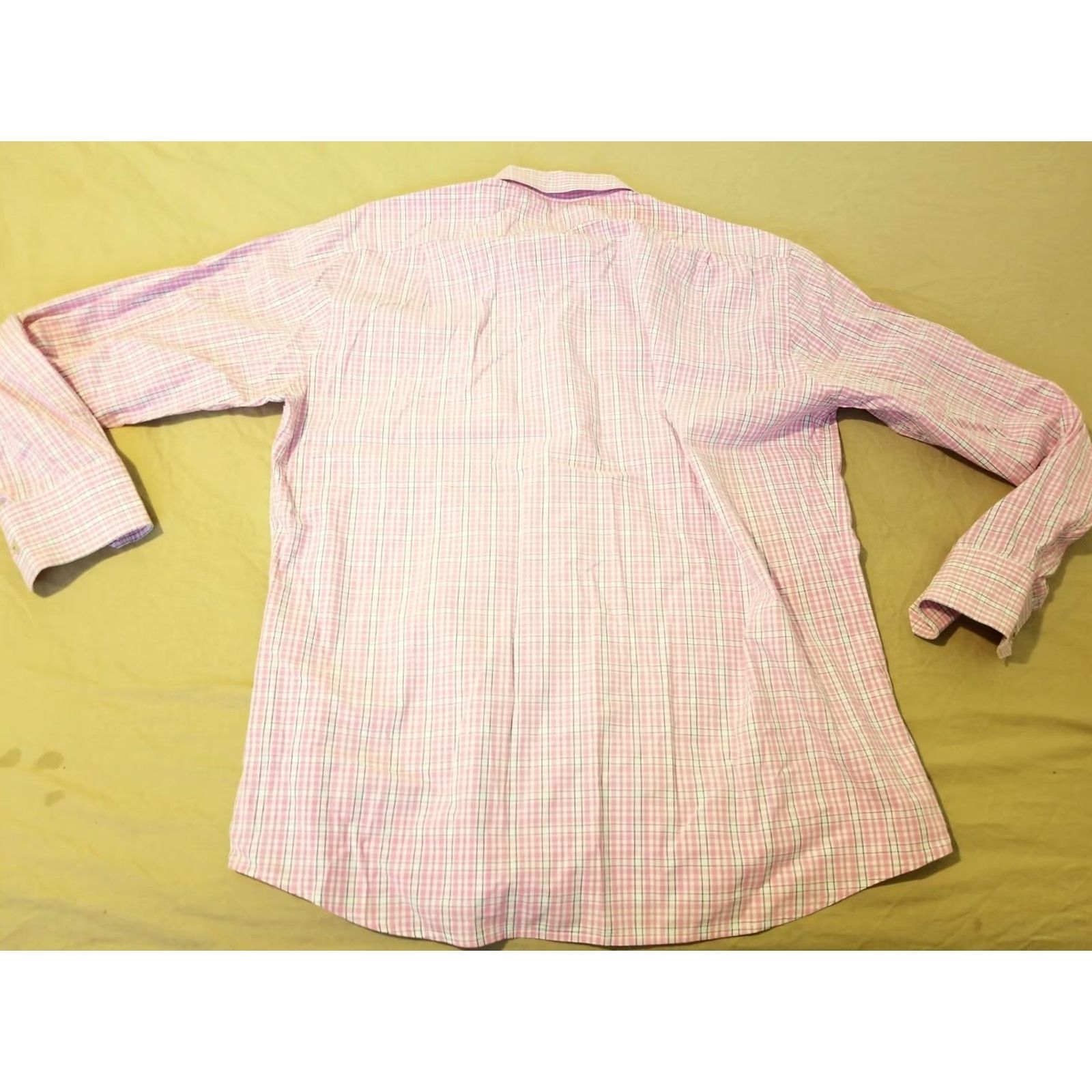 Southern Tide Southern Tide Mens Dress Shirt Button-Up Plaid Cotton M Purple Pink Button-Down Collared Casual Classic Pocketed Size 40R - 7 Thumbnail
