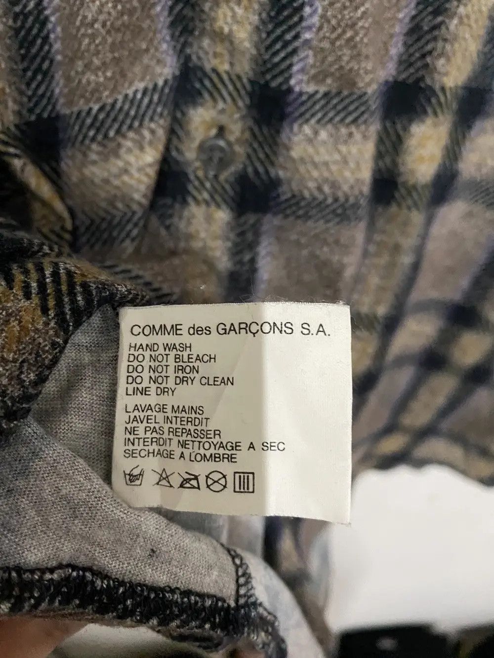 Comme des Garcons Rare Design Comme Des Garçons Flannel Shirt Jacket Size US S / EU 44-46 / 1 - 9 Thumbnail