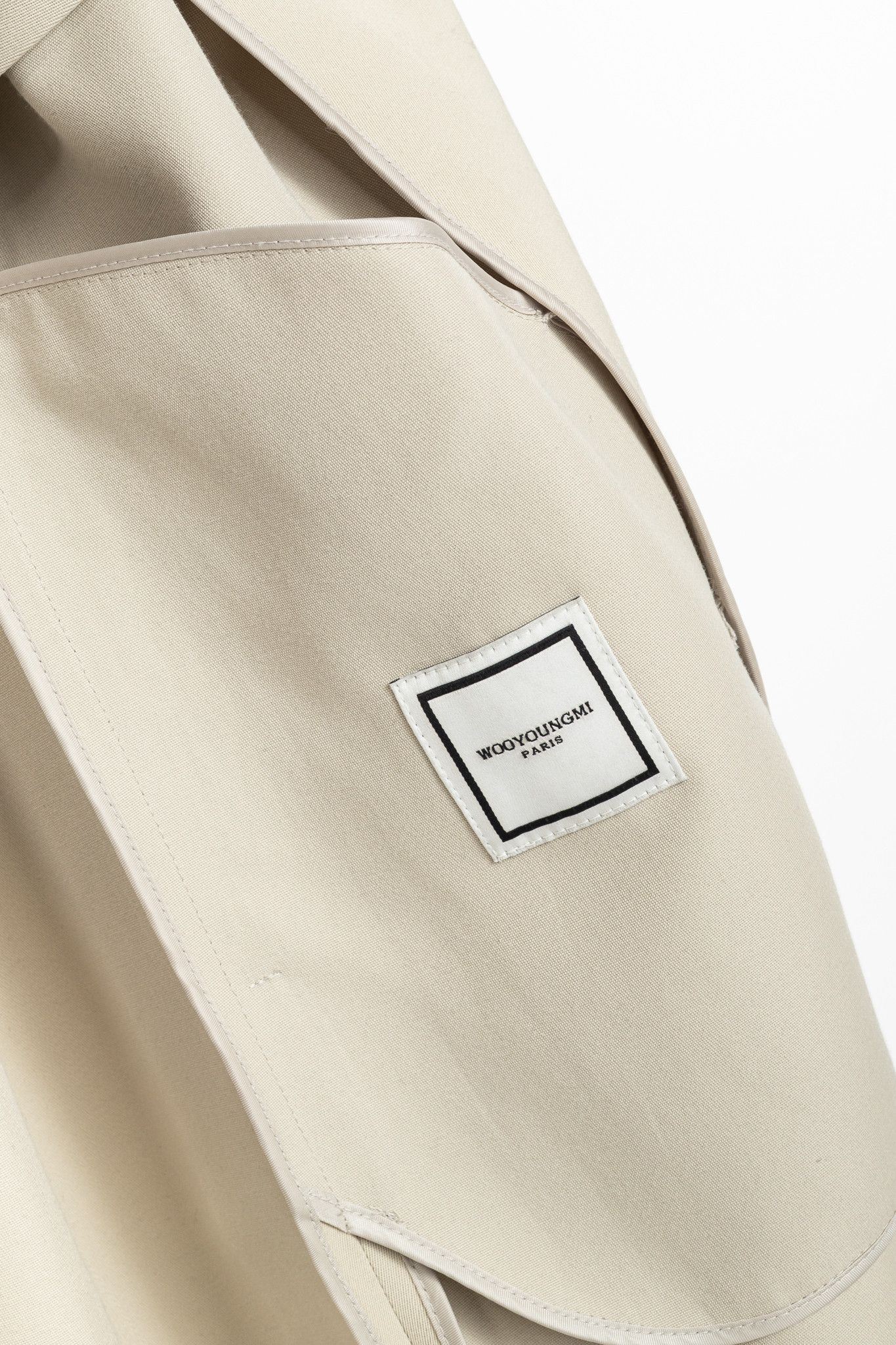 Wooyoungmi Wooyoungmi SS/17 Beige Twill Wrap Harness Coat Size US M / EU 48-50 / 2 - 9 Thumbnail