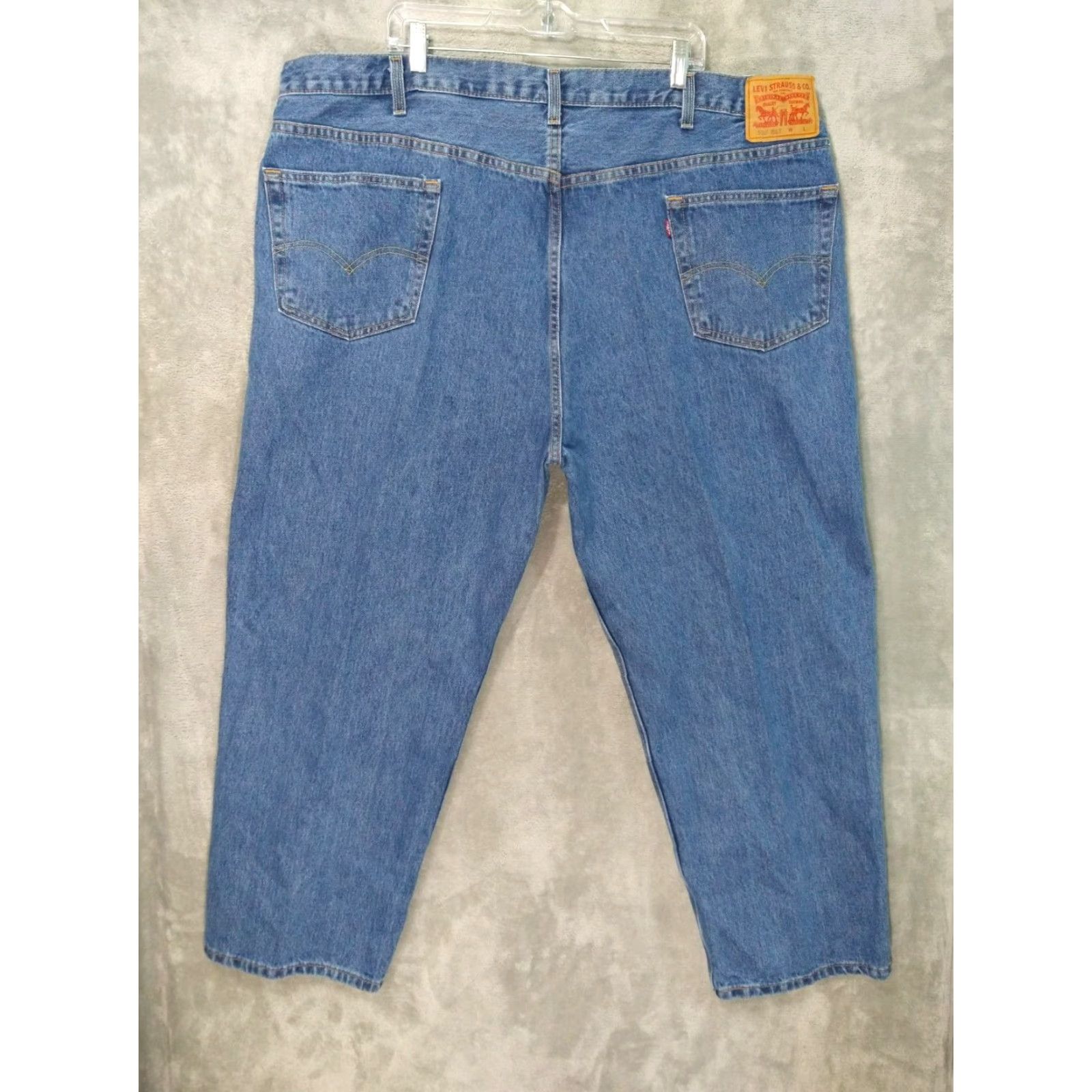 Levi's VINTAGE Levi's Jeans 550 Men - 50x30 Blue Denim Relaxed Tapered Fit 5-Pocket Medium Wash Mens Clothing Size US 34 / EU 50 - 2 Thumbnail