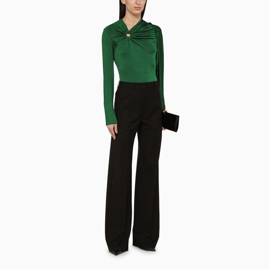 Victoria Beckham o1d2blof1124 Viscose Sweater in Green Size XS / US 0-2 / IT 36-38 - 2 Thumbnail