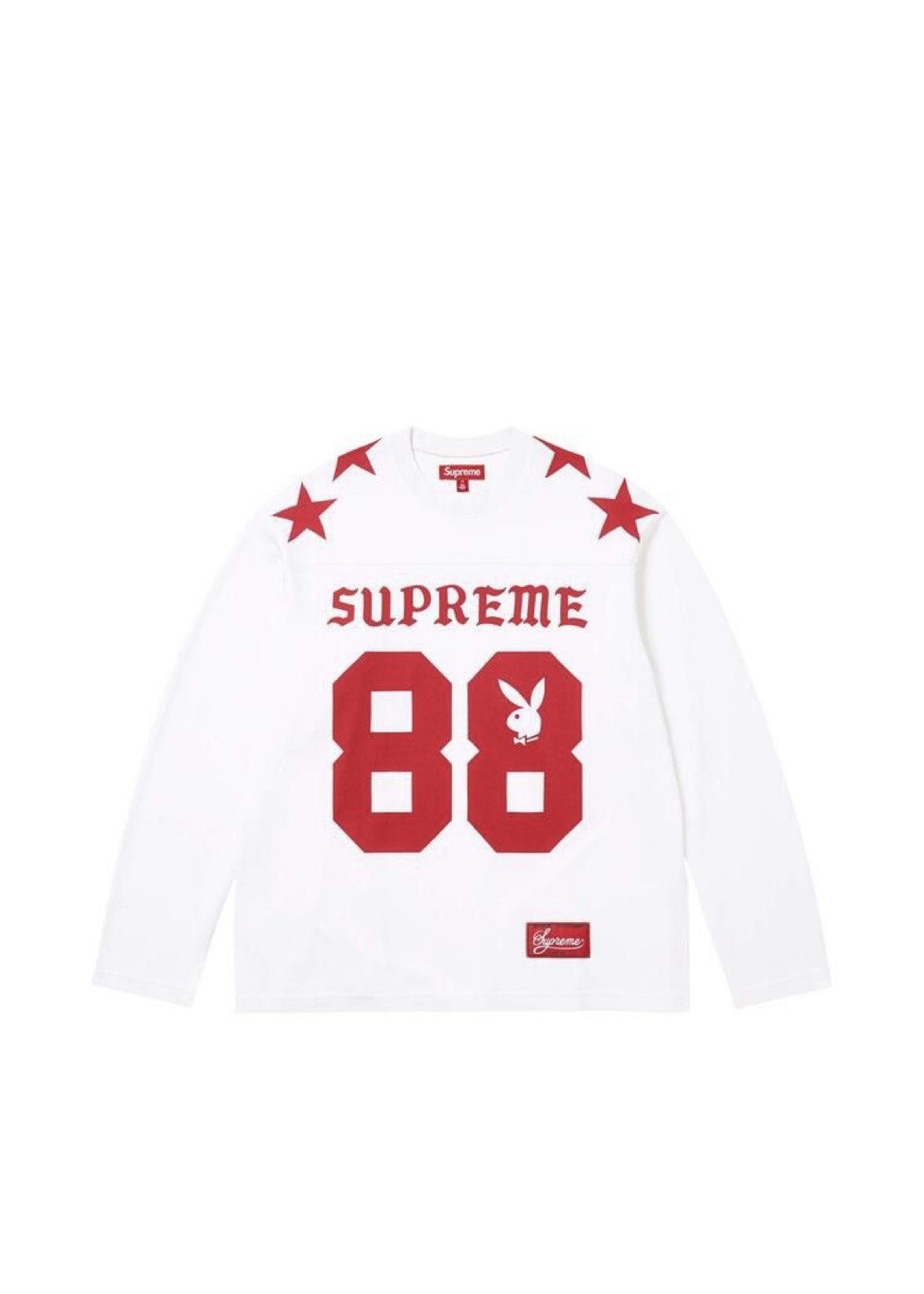 Supreme Supreme Old English Long-Sleeve Top (white) | Grailed