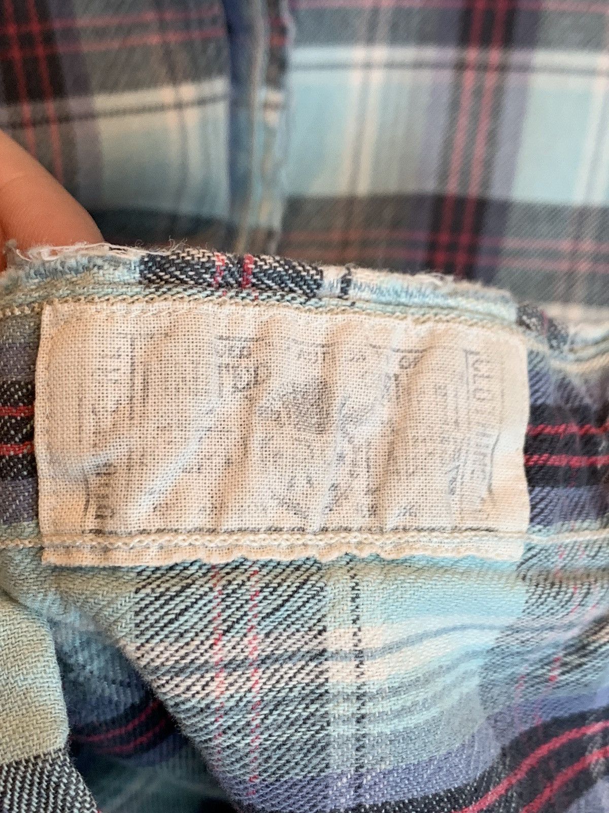 RRL Ralph Lauren RARE* RRL Ralph Lauren Plaid Distressed Western Button Shirt Size US M / EU 48-50 / 2 - 10 Thumbnail