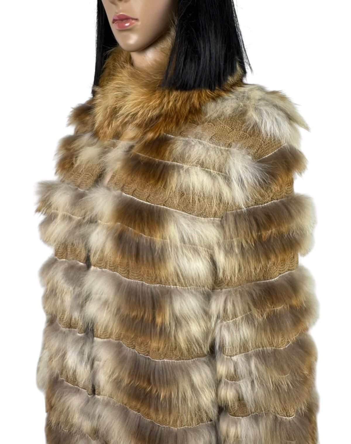 Giorgio Brato Giorgio Brato Fur Real Coat Silk Trim size 42 Size M / US 6-8 / IT 42-44 - 6 Thumbnail