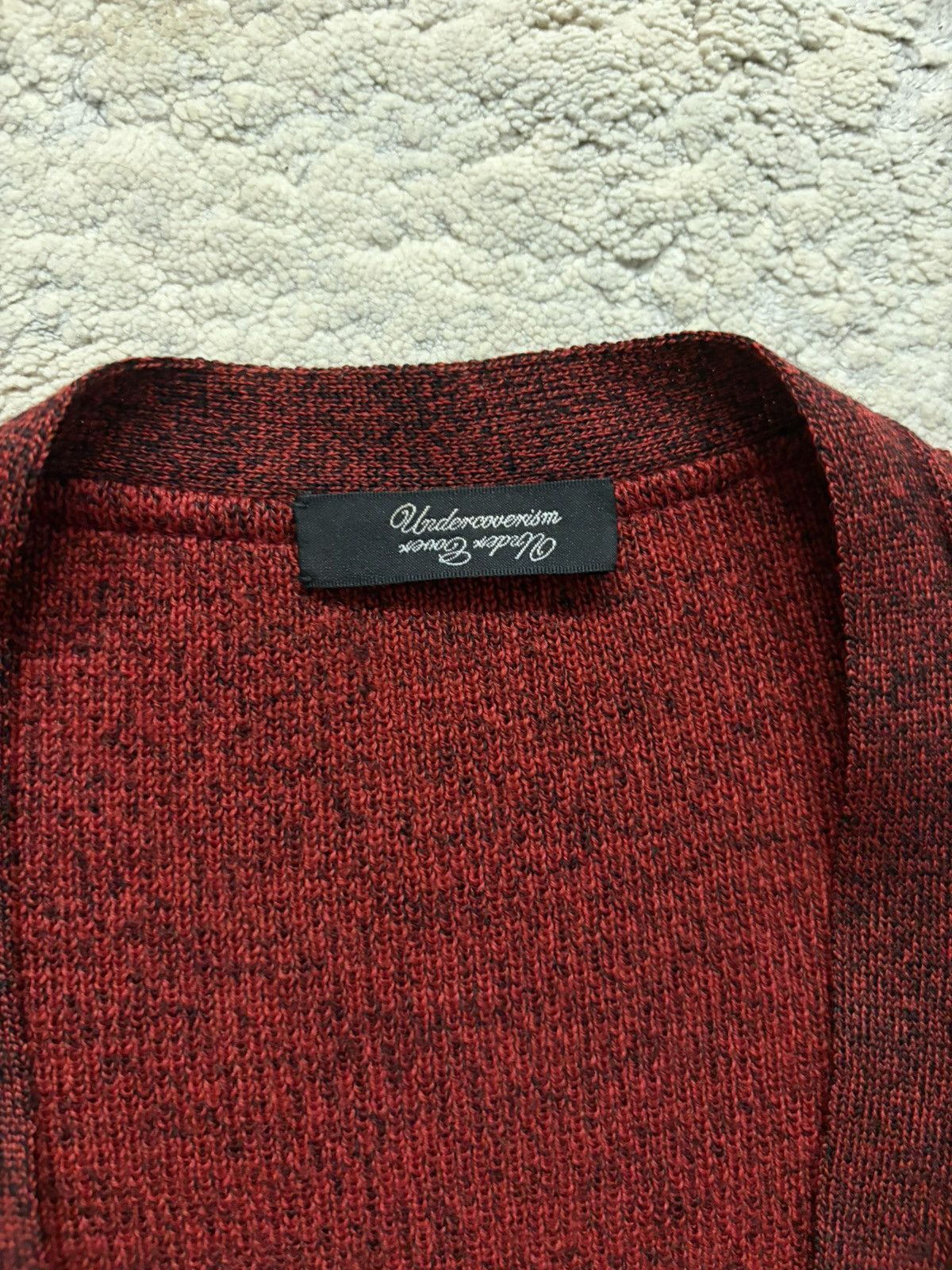 Undercover AW09 Red Gradient Knit Cardigan Size US S / EU 44-46 / 1 - 4 Thumbnail