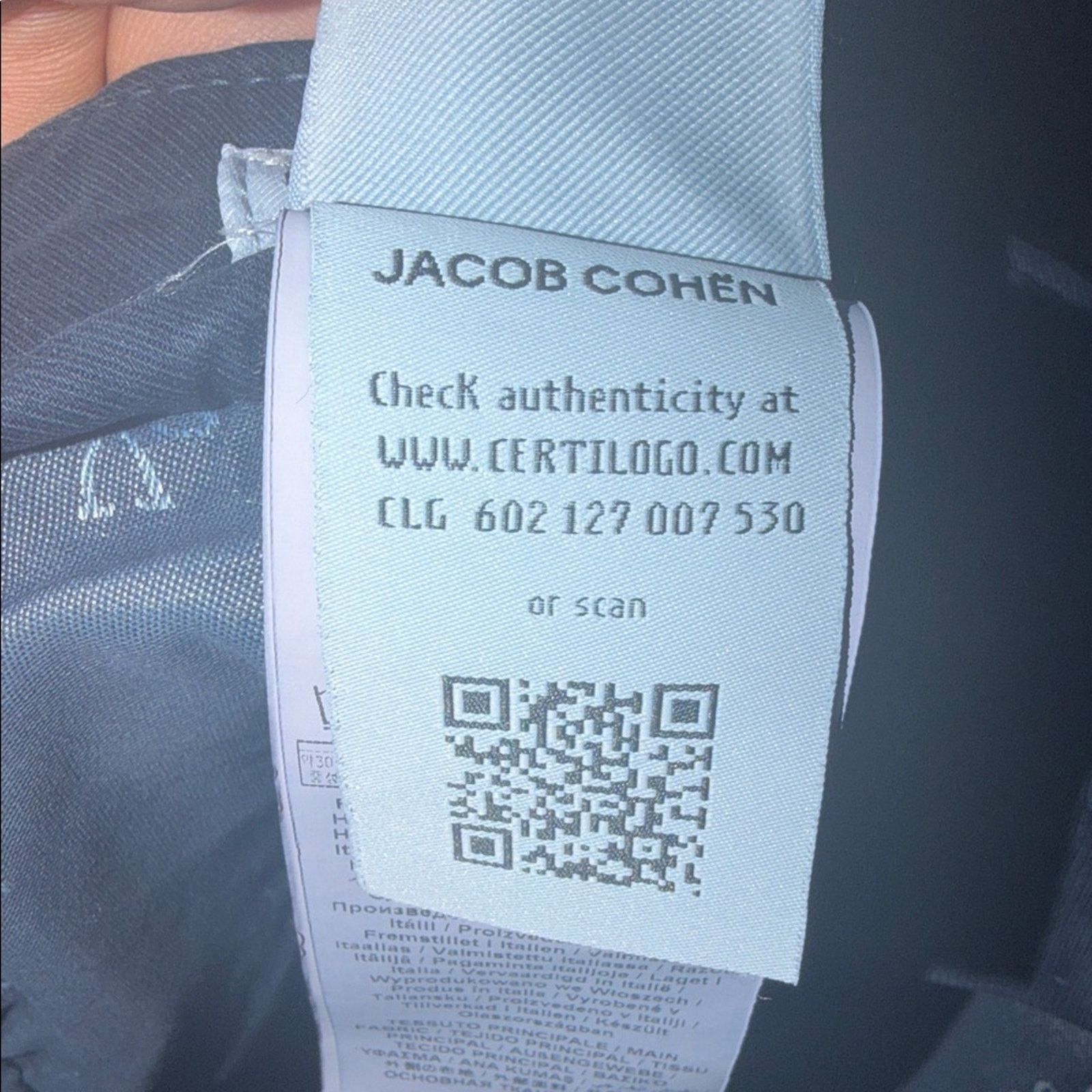 Jacob Cohen Jacob Cohen Men's Deep Blue Chinos Size 36 Size US 36 / EU 52 - 6 Thumbnail