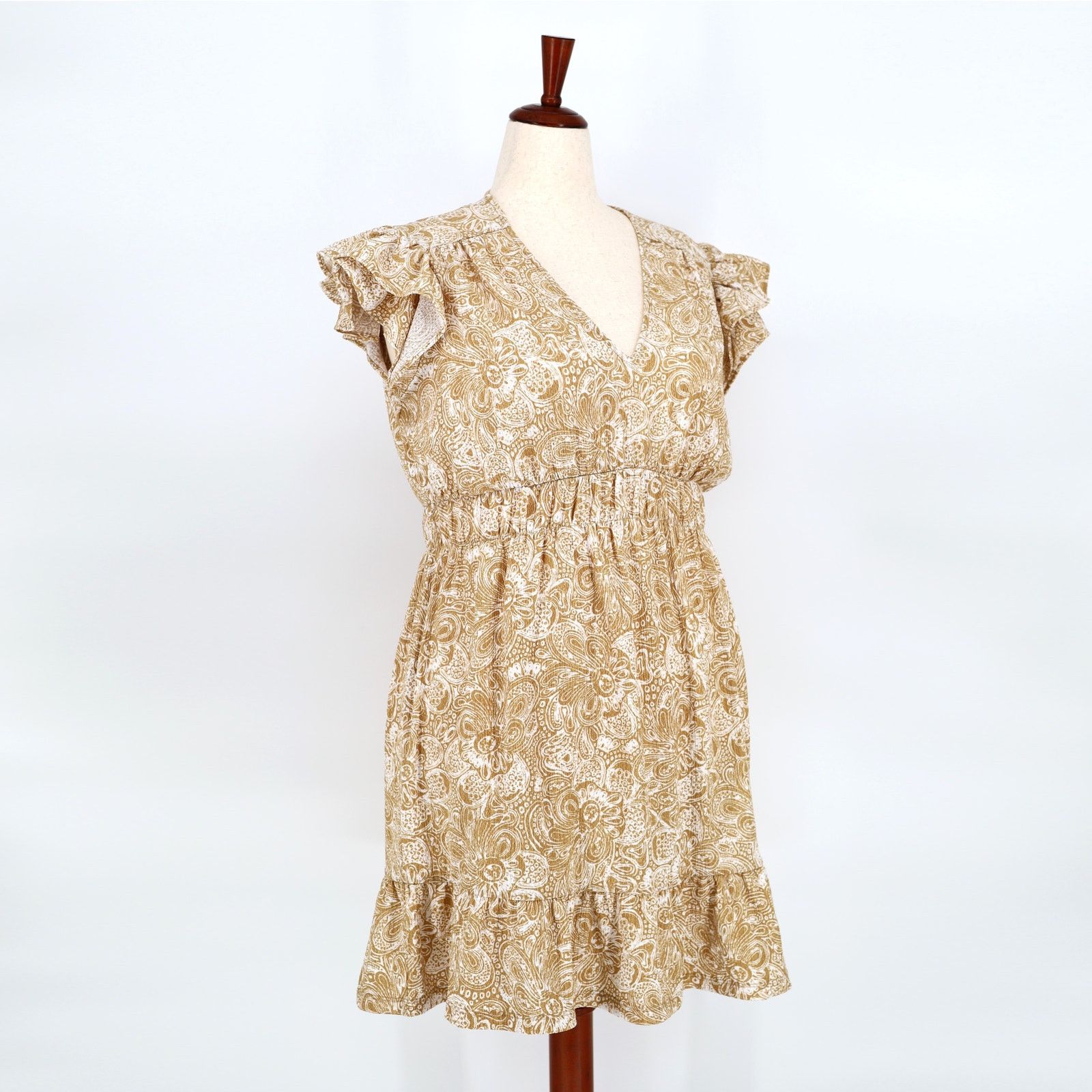 Michael Kors Michael Kors Women Paisley Boho Ruffle Mini Dress Size L Size L / US 10 / IT 46 - 2 Thumbnail