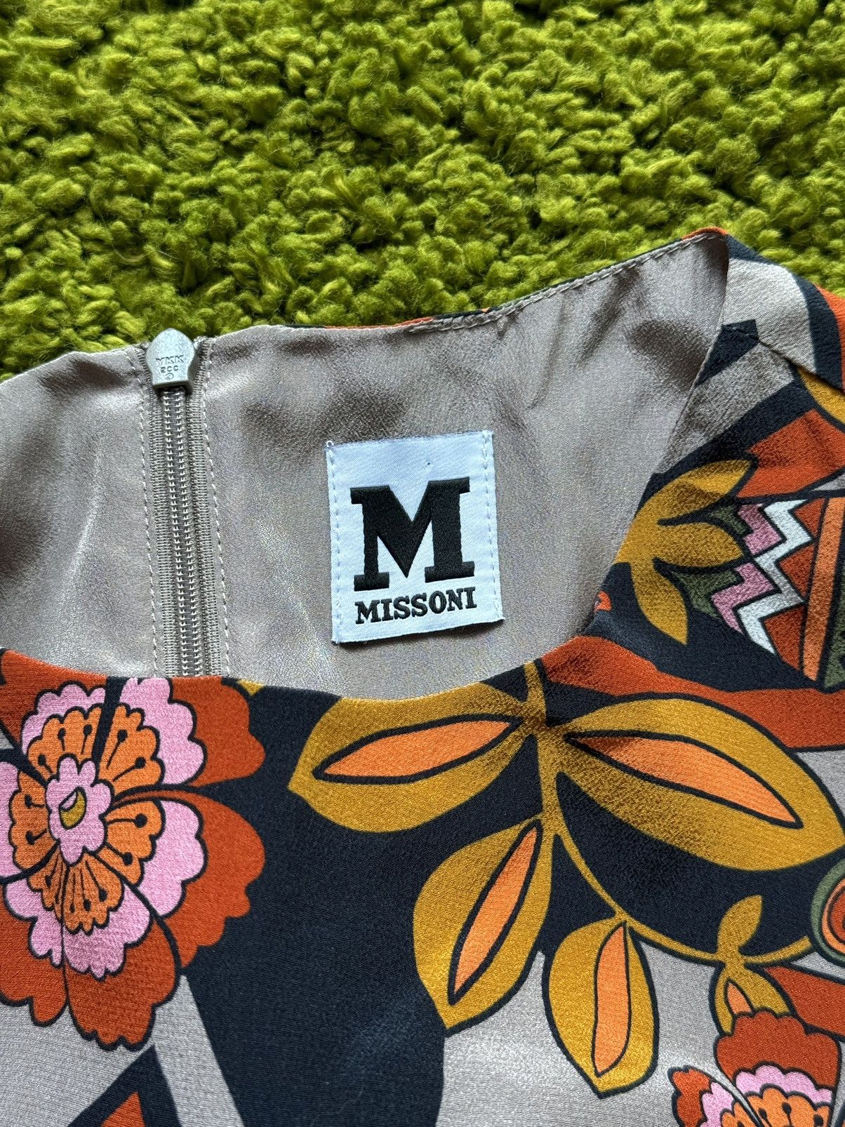 Designer × Missoni Missoni 100% silk floral pattern coloured dress Size M / US 6-8 / IT 42-44 - 9 Thumbnail