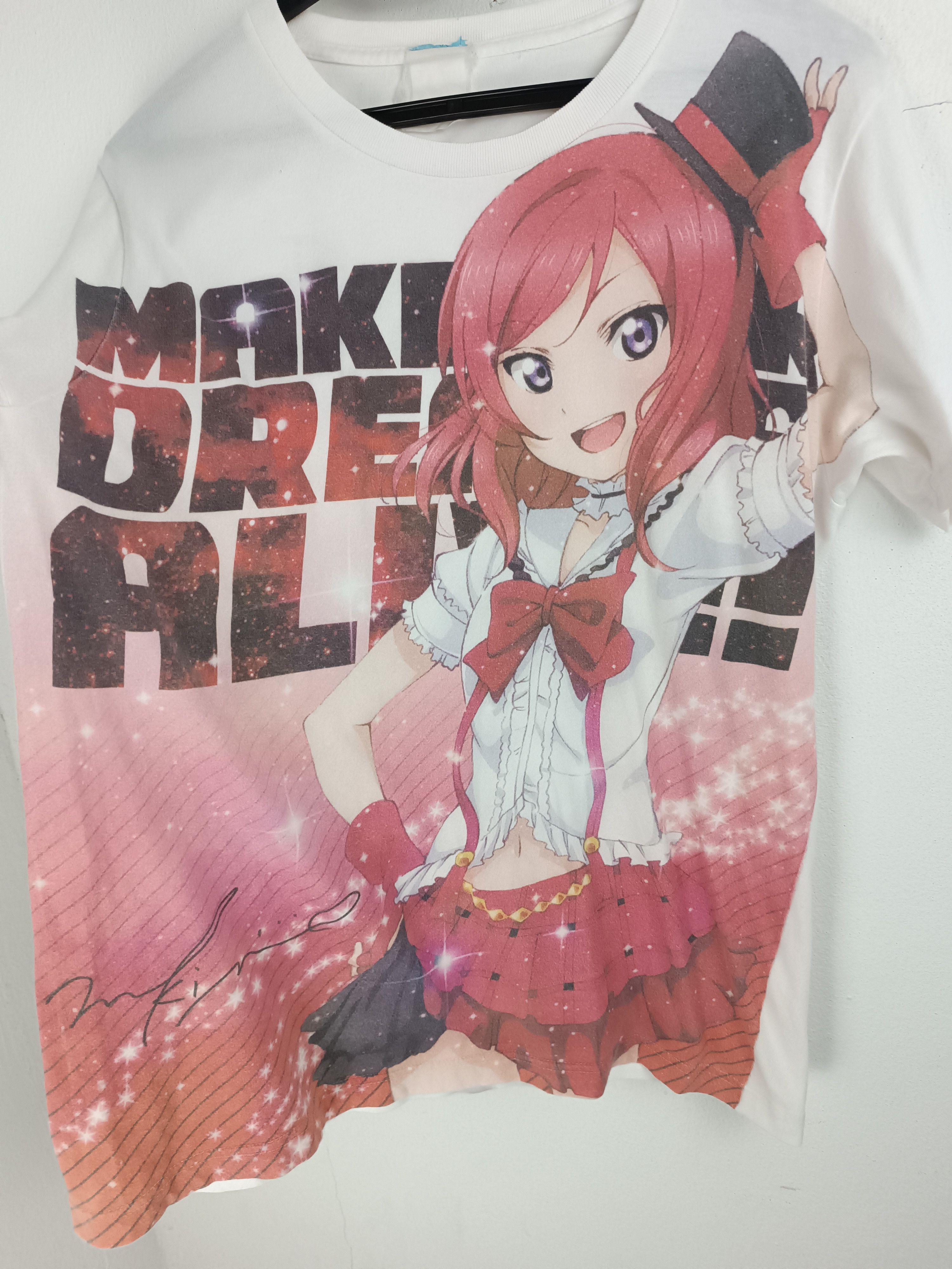 Anime VINTAGE LOVE LIVE! NISHIKINO MAKI SCHOOL IDOL PROJECT TEE Size US M / EU 48-50 / 2 - 10 Thumbnail
