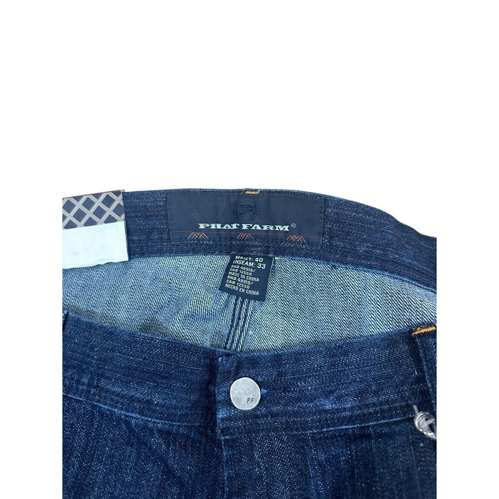 Phat Farm Vintage Phat Farm Denim Jeans Hip Hop Baggy Y2K 90’s 2000’s Size US 40 / EU 56 - 7 Thumbnail