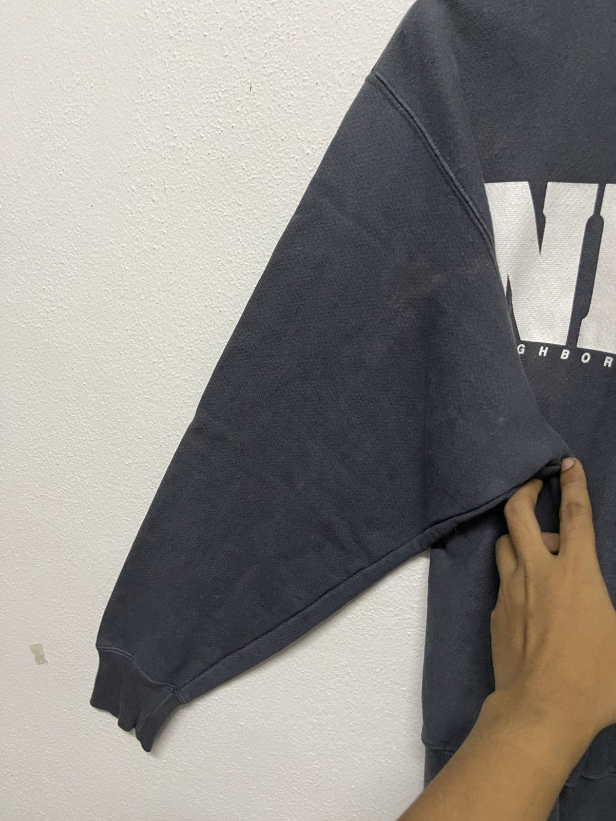 Japanese Brand × Neighborhood × Vintage 90s NEIGHBORHOOD SWEATSHIRT SUN FADED Size US M / EU 48-50 / 2 - 9 Thumbnail