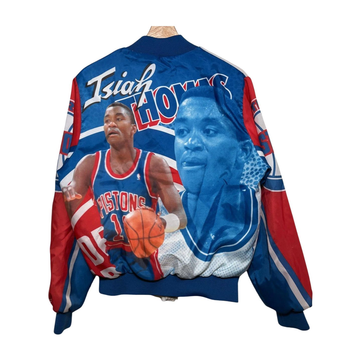 Chalk Line × Vintage Vintage 80s NBA Detroit Pistons Chalk Line Bomber Jacket S Size US S / EU 44-46 / 1 - 1 Thumbnail