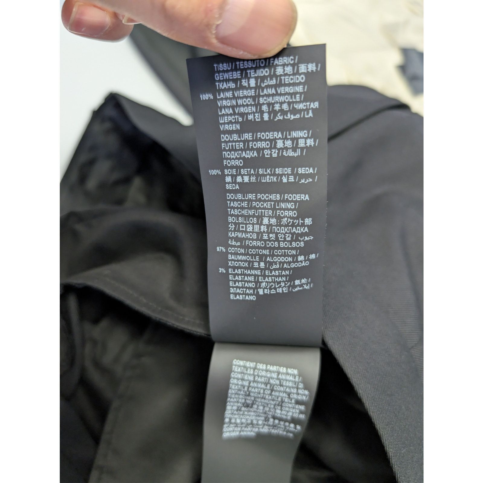 Saint Laurent Paris o1rshd1 Gabardine Fine De Laine Pantalon Casual Pants Noir Size US 38 / EU 54 - 18 Thumbnail