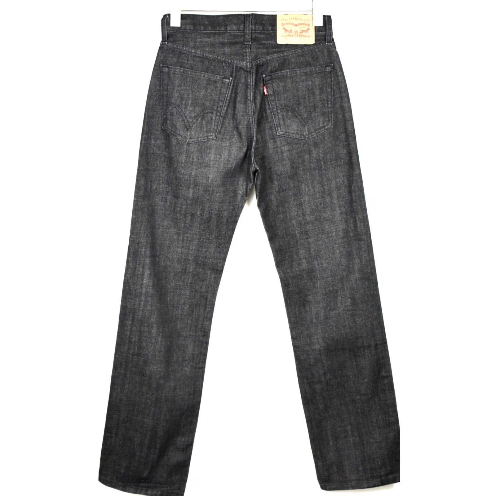 Denime LEVI STRAUSS & CO. 751 Jeans Men W29/L32 Black Zip Fly Denim Casual Standard Fit Size US 29 - 2 Thumbnail