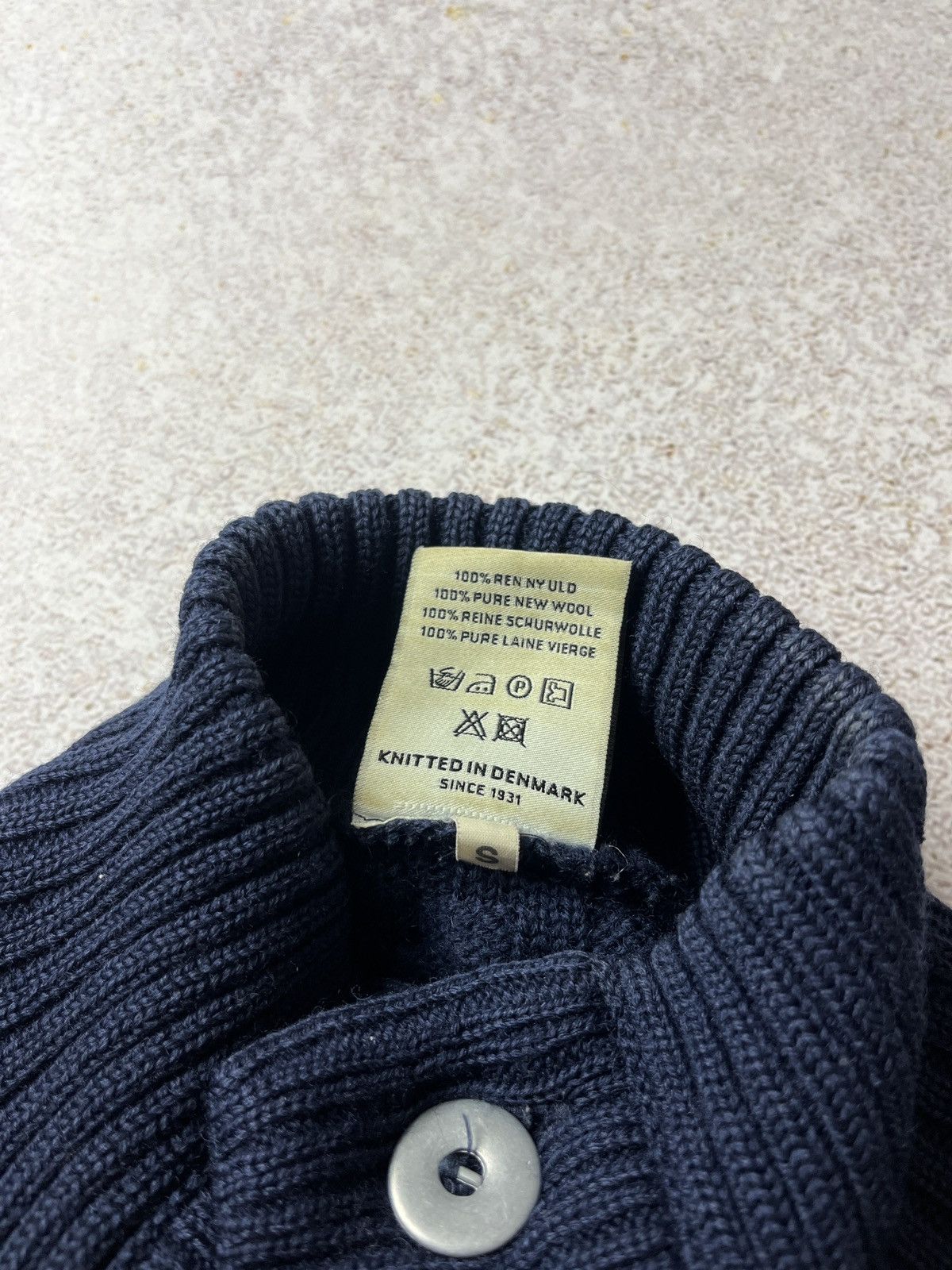 S.N.S. Herning S.N.S HERNING Blue 100% VIRGIN WOOL Stark Cardigan Sweater Size US S / EU 44-46 / 1 - 8 Thumbnail
