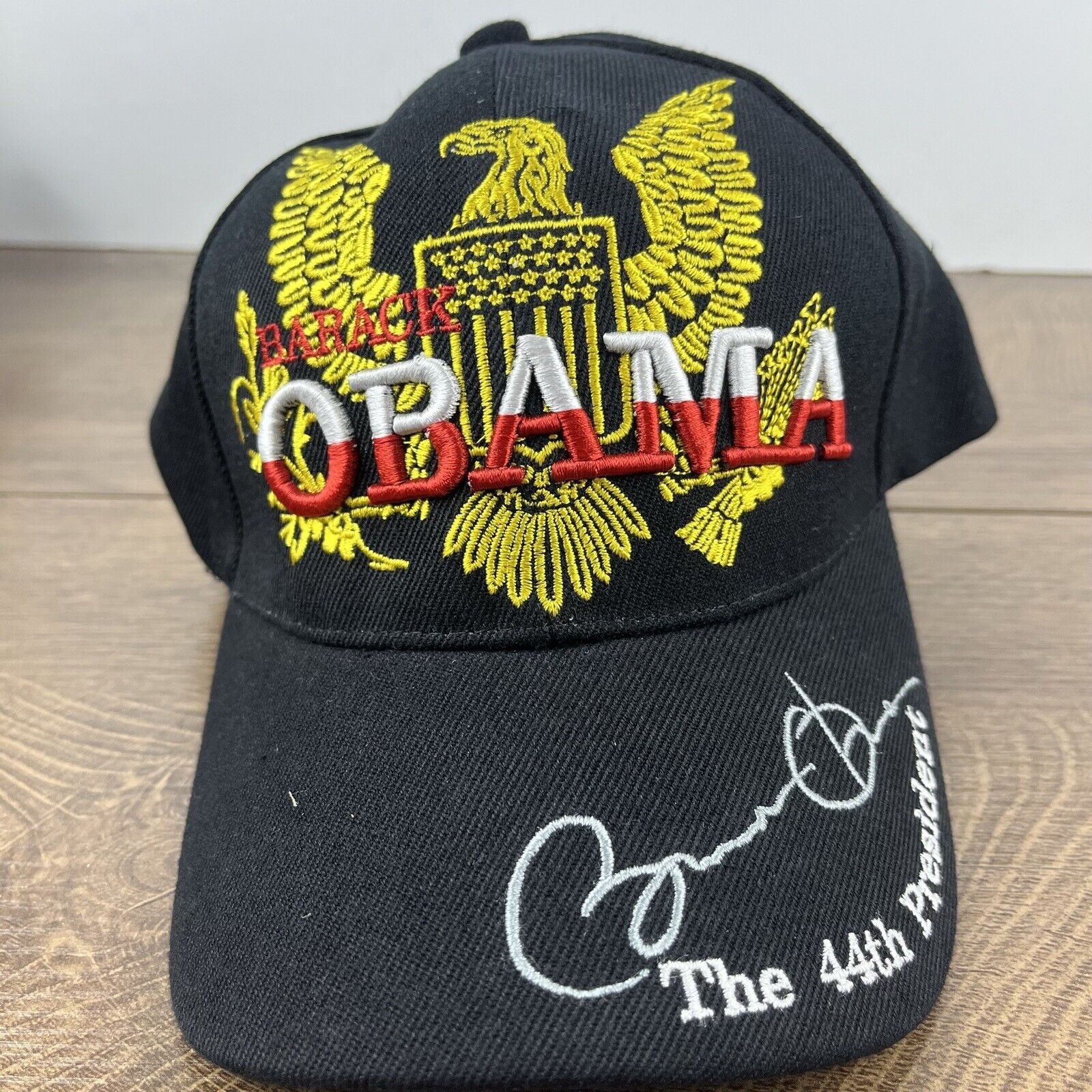 Other Barack Obama Hat 44th President Black Hat Adjustable Hat Bla Size ONE SIZE - 5 Thumbnail