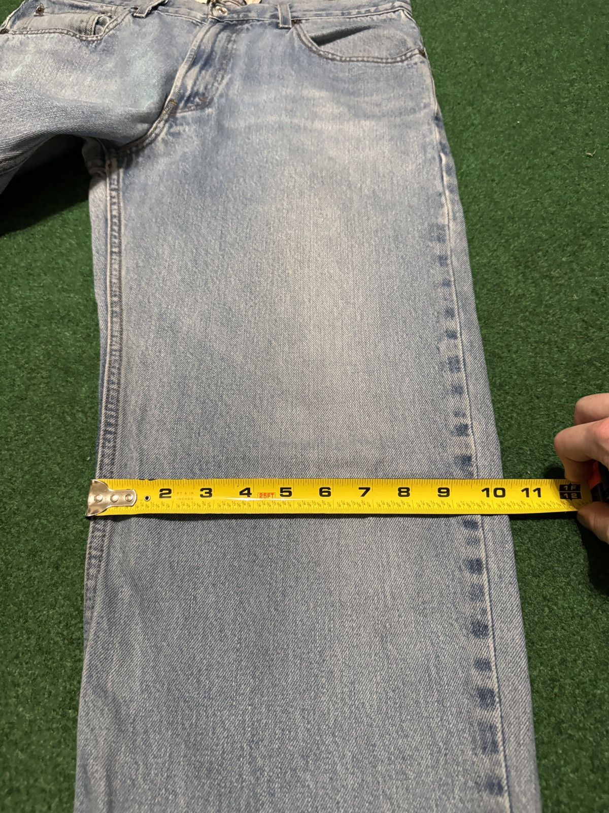 Levi's Vintage Clothing Levis 550 Relaxed Y2K Wide Leg Baggy 34x34 Light Wash Jeans Size US 34 / EU 50 - 10 Thumbnail