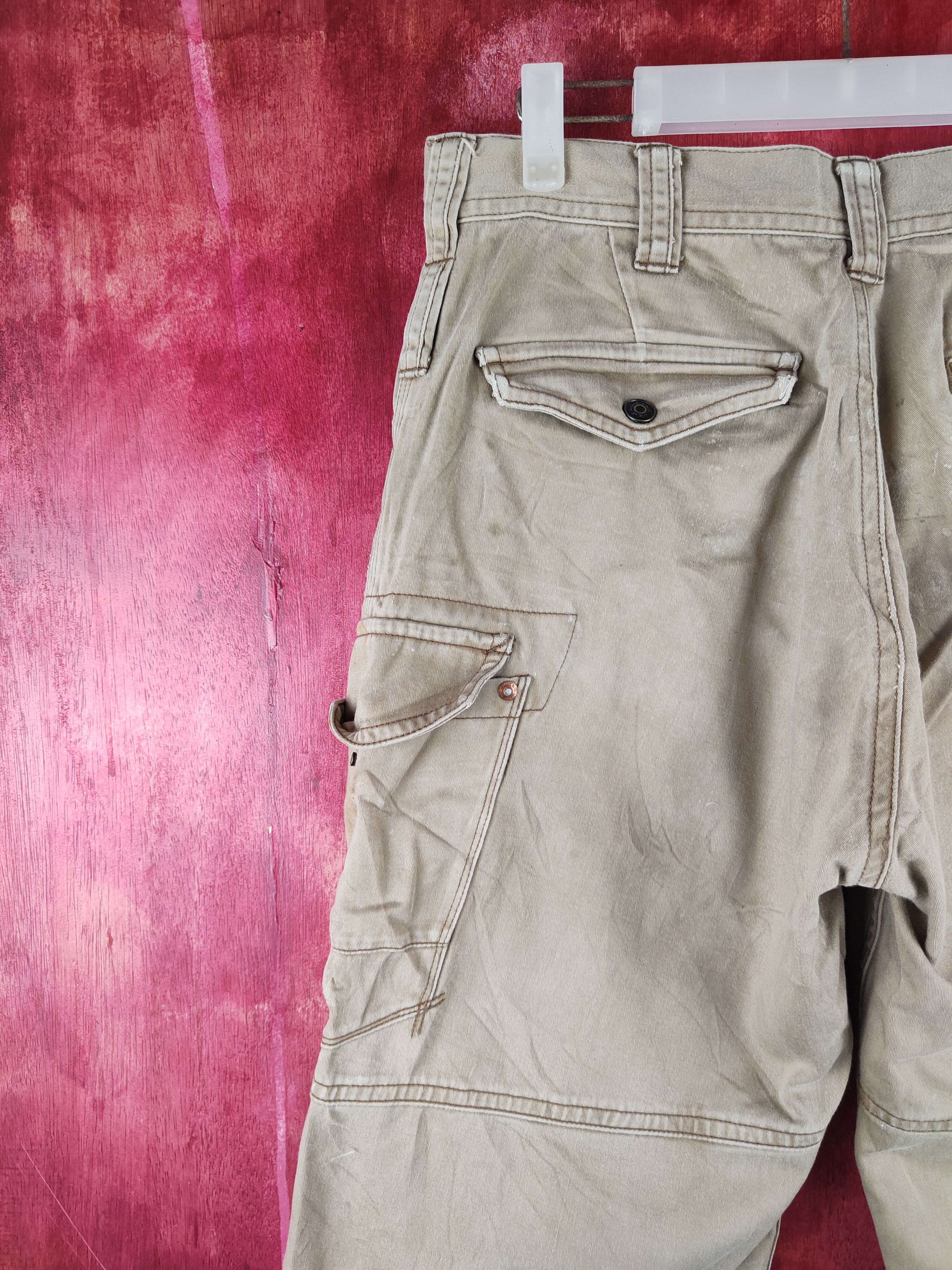 Japanese Brand Vintage Burtle Brown Workwear Cargo Pants N#S43 Size US 30 / EU 46 - 8 Thumbnail