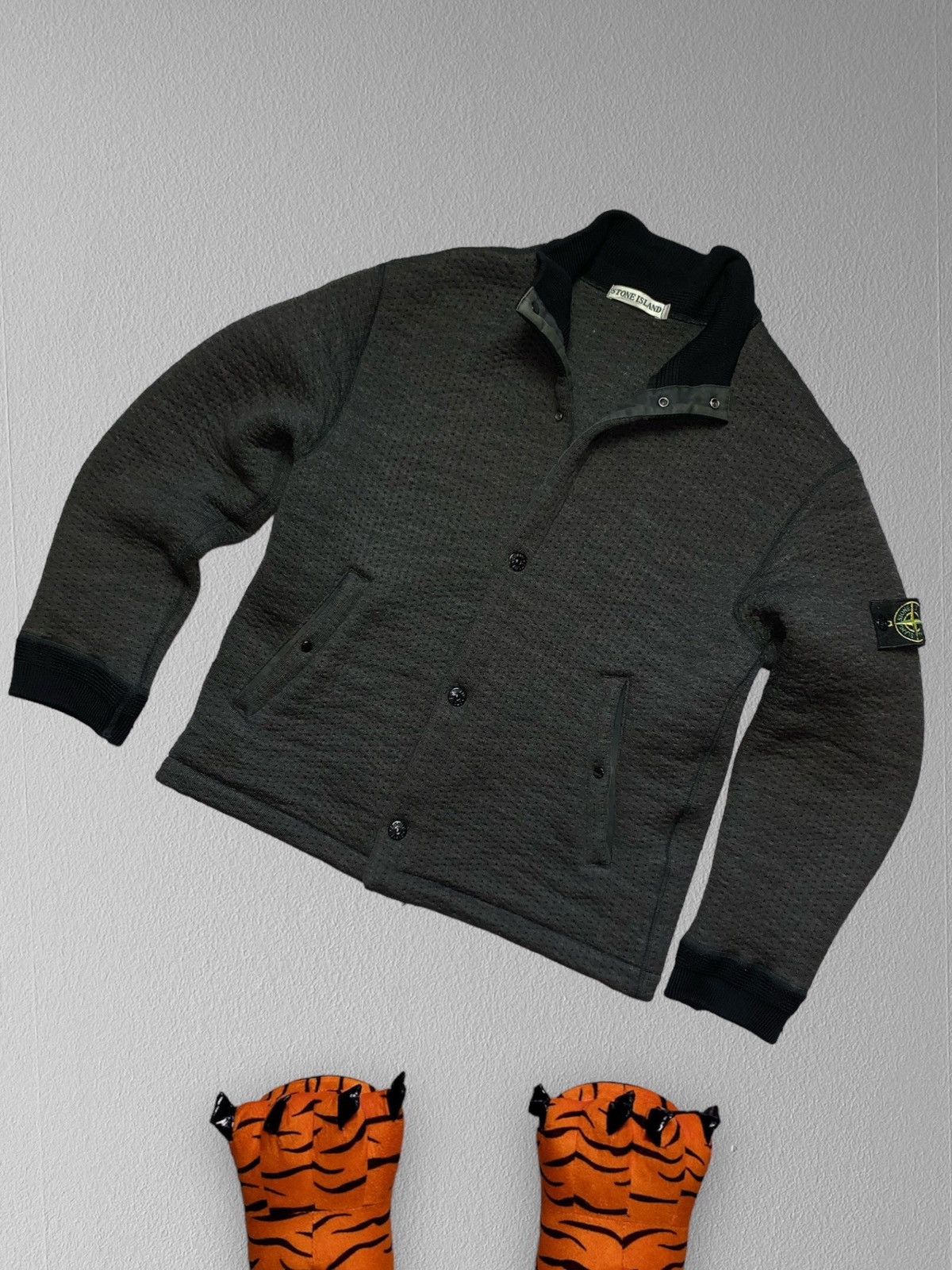 image of Vintage Stone Island Jacket Bomber 1999 in Brown, Men's (Size Medium)