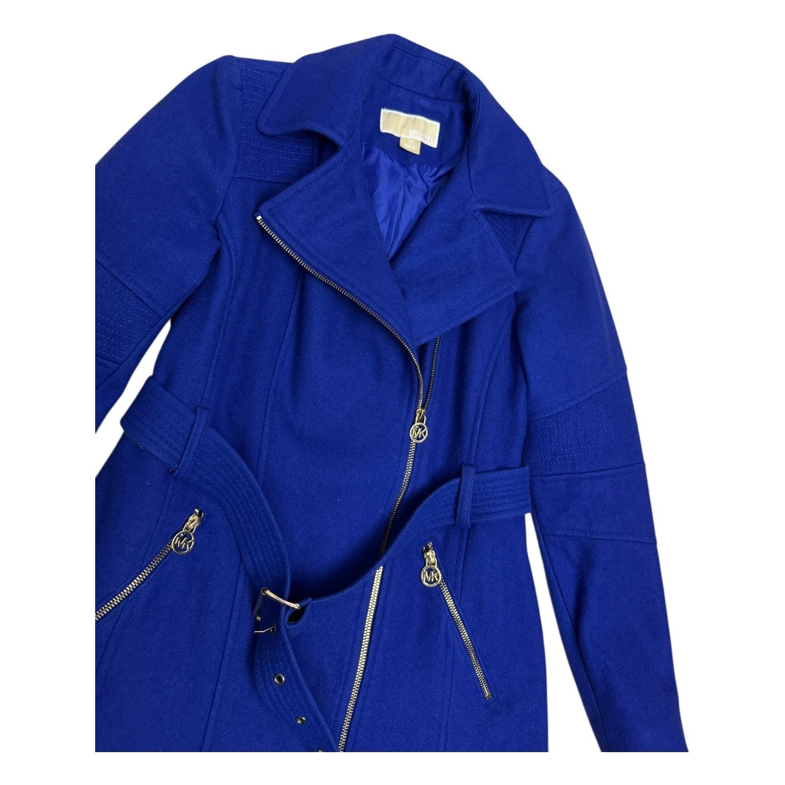 Michael Kors MICHAEL KORS Luxury Designer Wool Blend Winter Pea Coat XS Size XS / US 0-2 / IT 36-38 - 3 Thumbnail