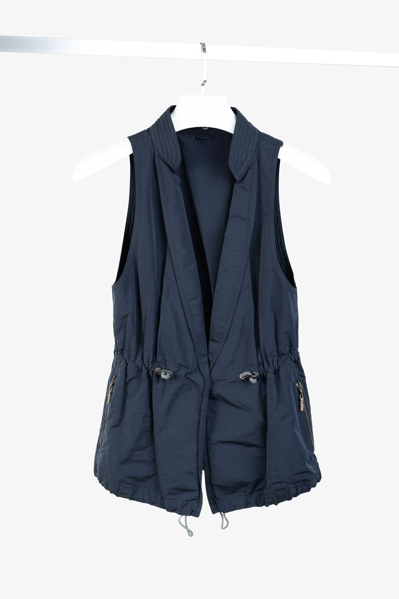 Brunello Cucinelli Brunello Cucinelli Navy Blue Active Vest Size S / US 4 / IT 40 - 1 Thumbnail