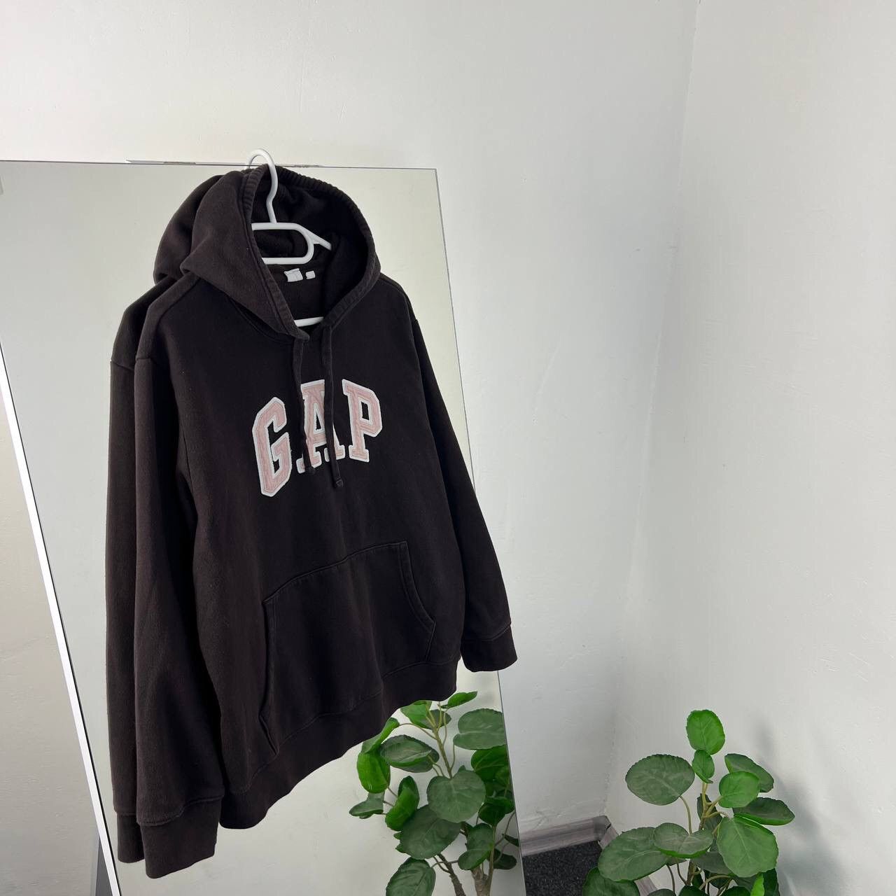 Gap Gap Vintage Baggy Fit Brown Hoodie Big Logo Y2K Style Size L / US 10 / IT 46 - 1 Thumbnail
