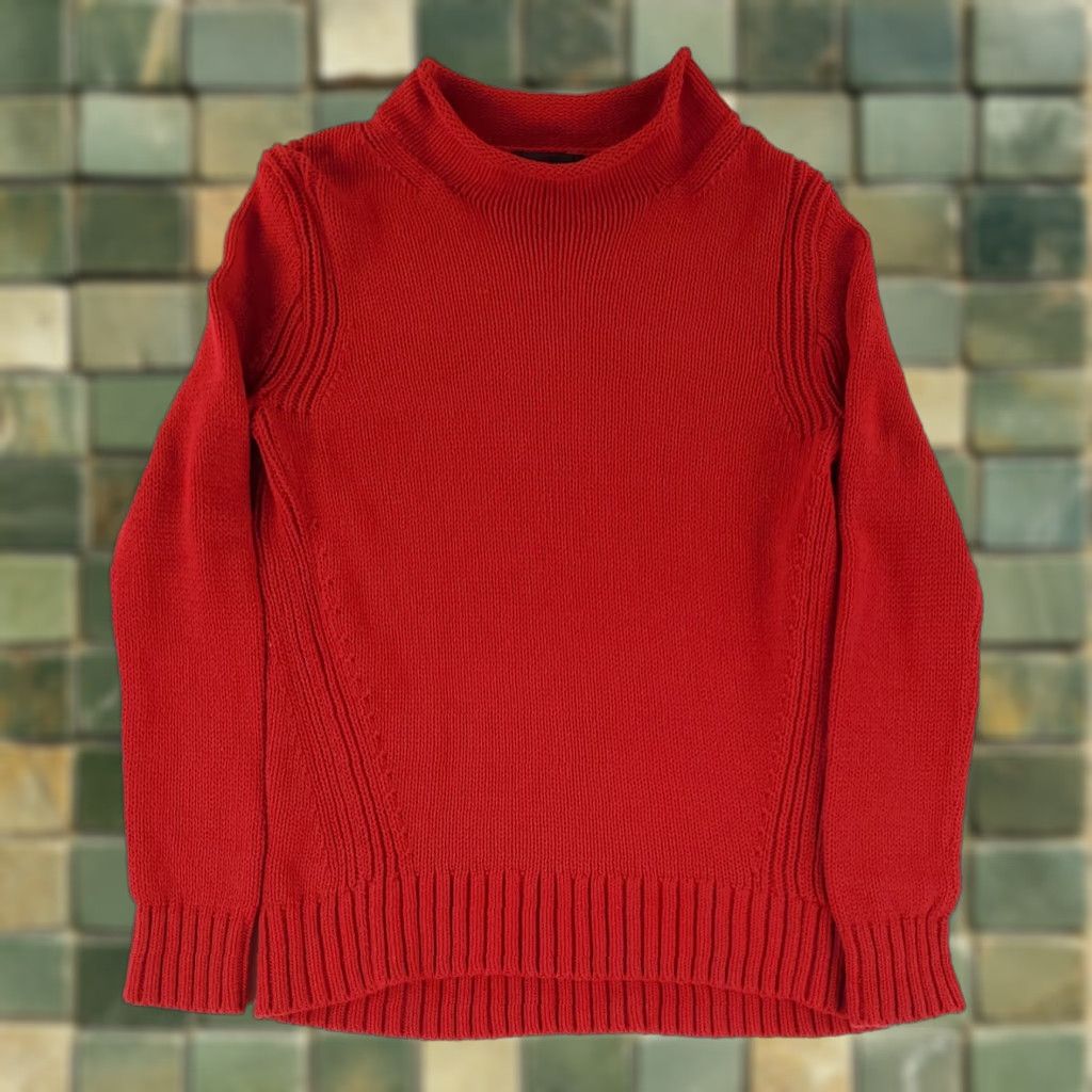 J.Crew J.CREW Sweater Oarsmen Roll Neck Red Long Sleeve Mens M Shirt/Top Pullover Shirt Mens M Red Oarsmen Roll Neck Sweater Size US M / EU 48-50 / 2 - 1 Thumbnail