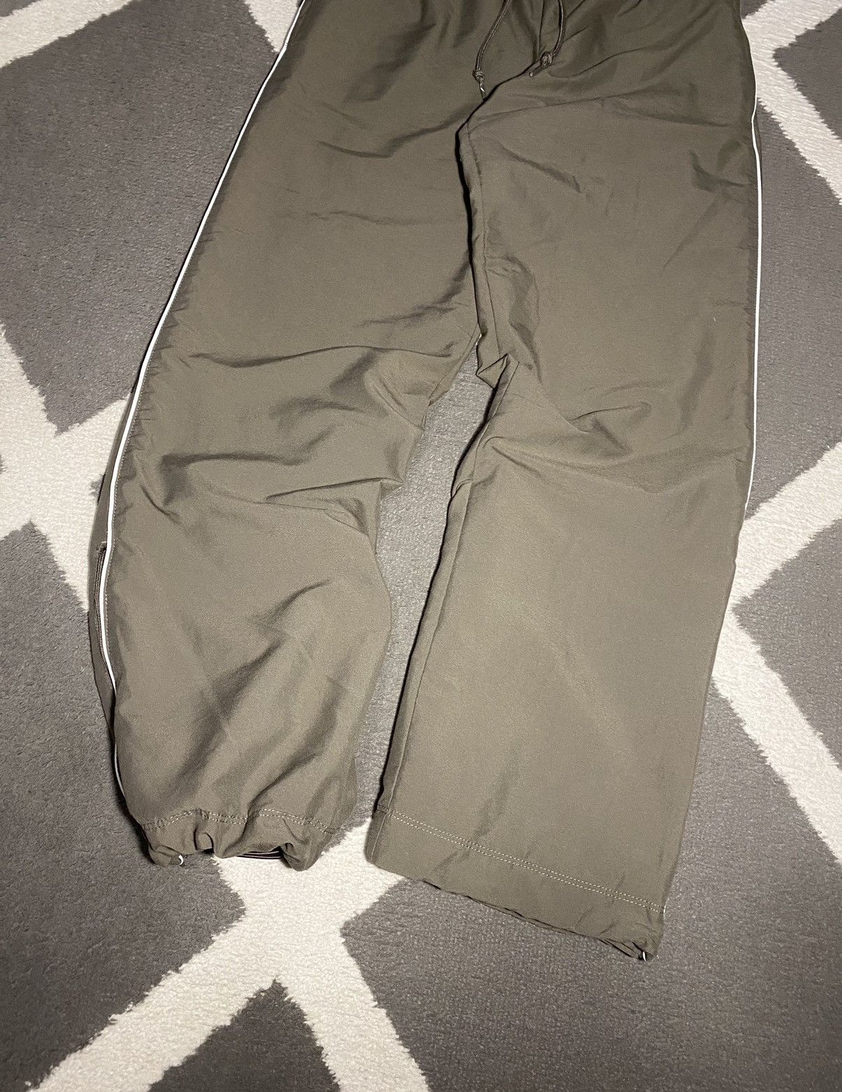 Nike × Vintage Vintage 00’s Nike Double Swoosh light khaki Sweatpants Y2K Size 25" / US 0 / IT 36 - 6 Thumbnail